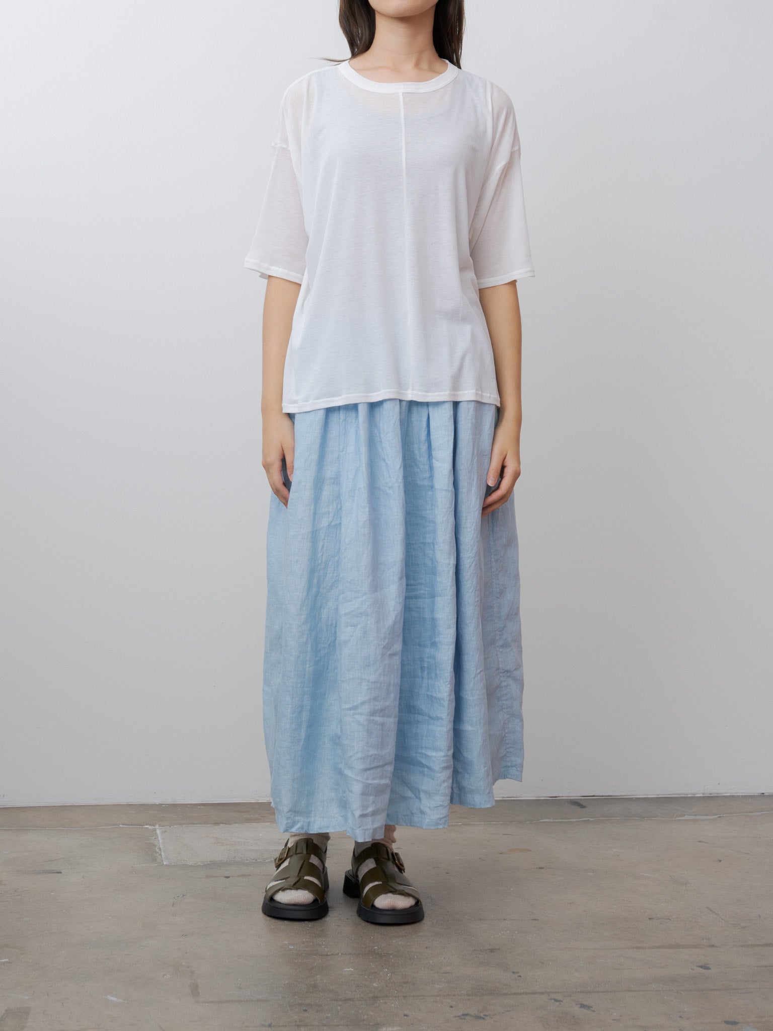 Namu Shop - Ichi Antiquites T-Shirt and Tanktop Set - Gray x White
