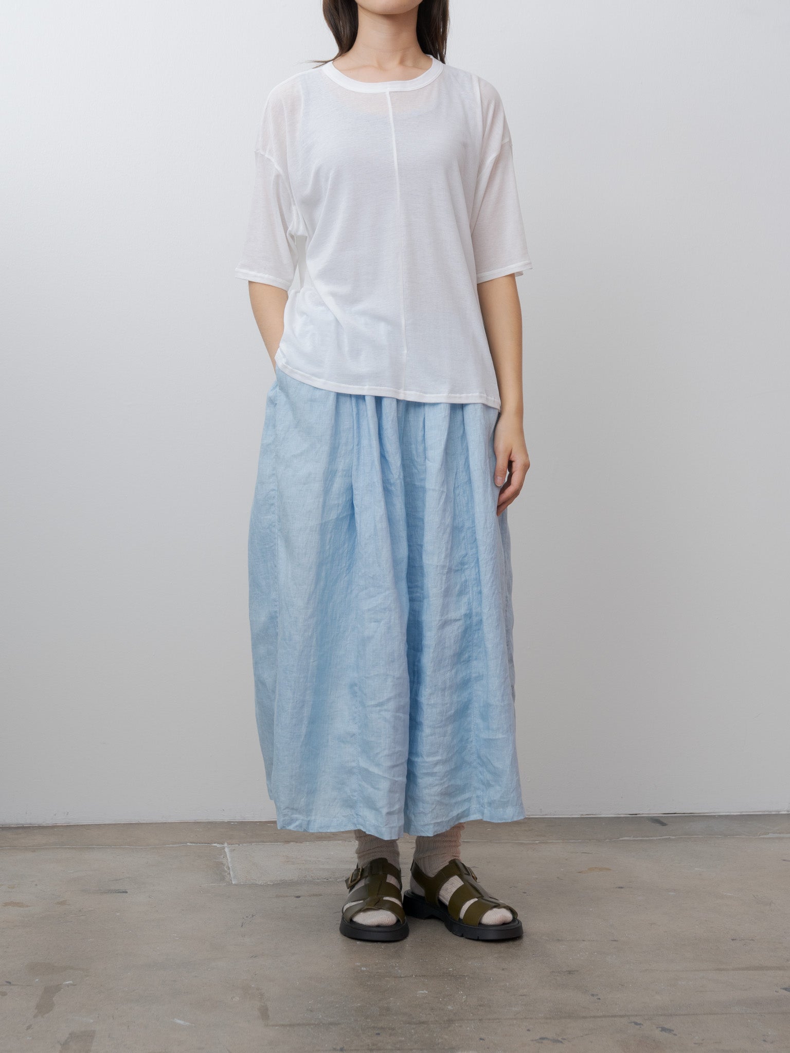 Namu Shop - Ichi Antiquites T-Shirt and Tanktop Set - Gray x White