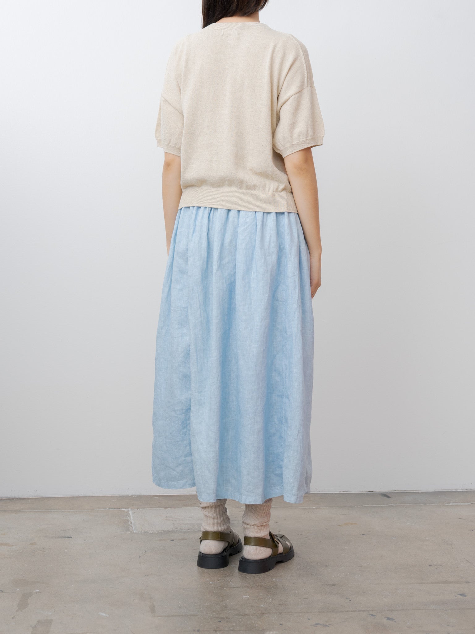 Namu Shop - Ichi Antiquites Wholegarment C/L Pullover - Natural