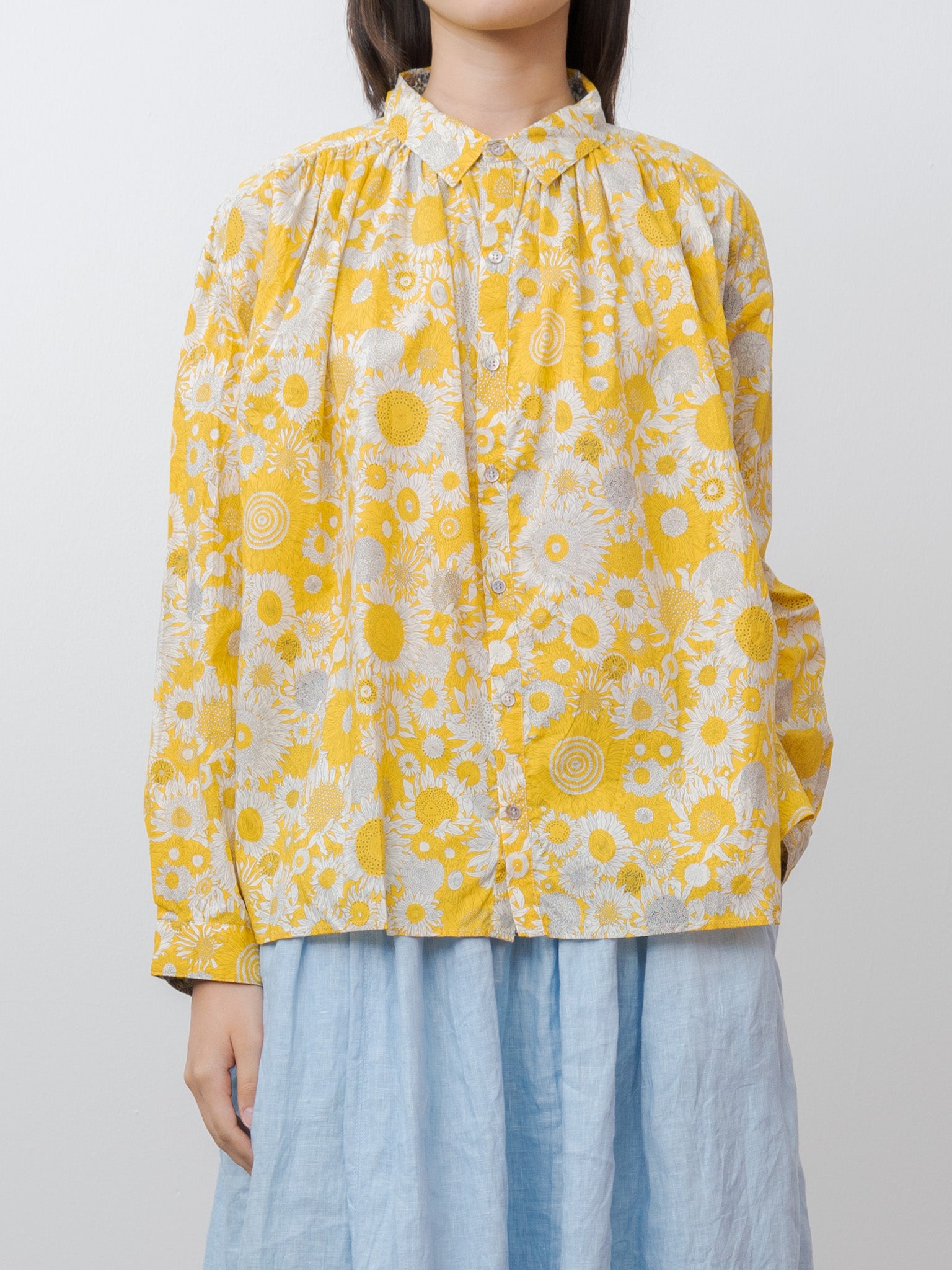 Namu Shop - Ichi Antiquites Liberty Shirt - Yellow