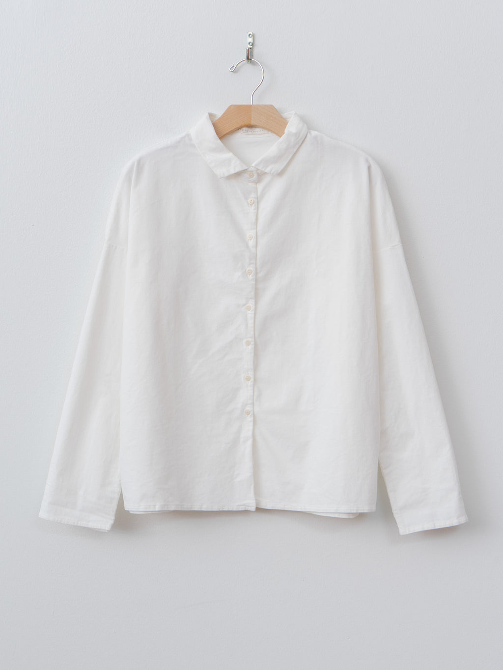 Namu Shop - Album di Famiglia Short Collar Shirt V - Milk