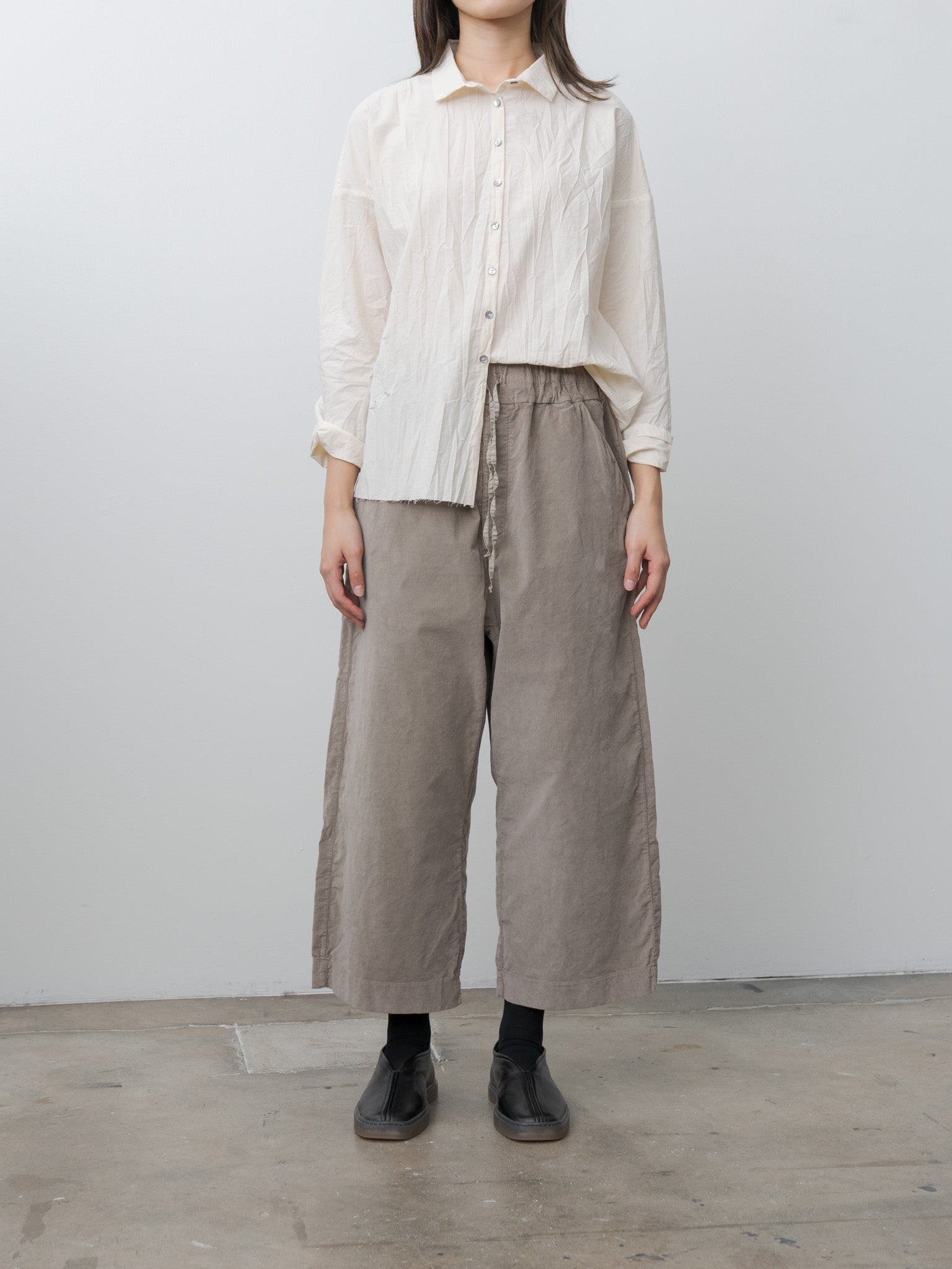 Namu Shop - Album di Famiglia W&S Trousers V - Marron Glace