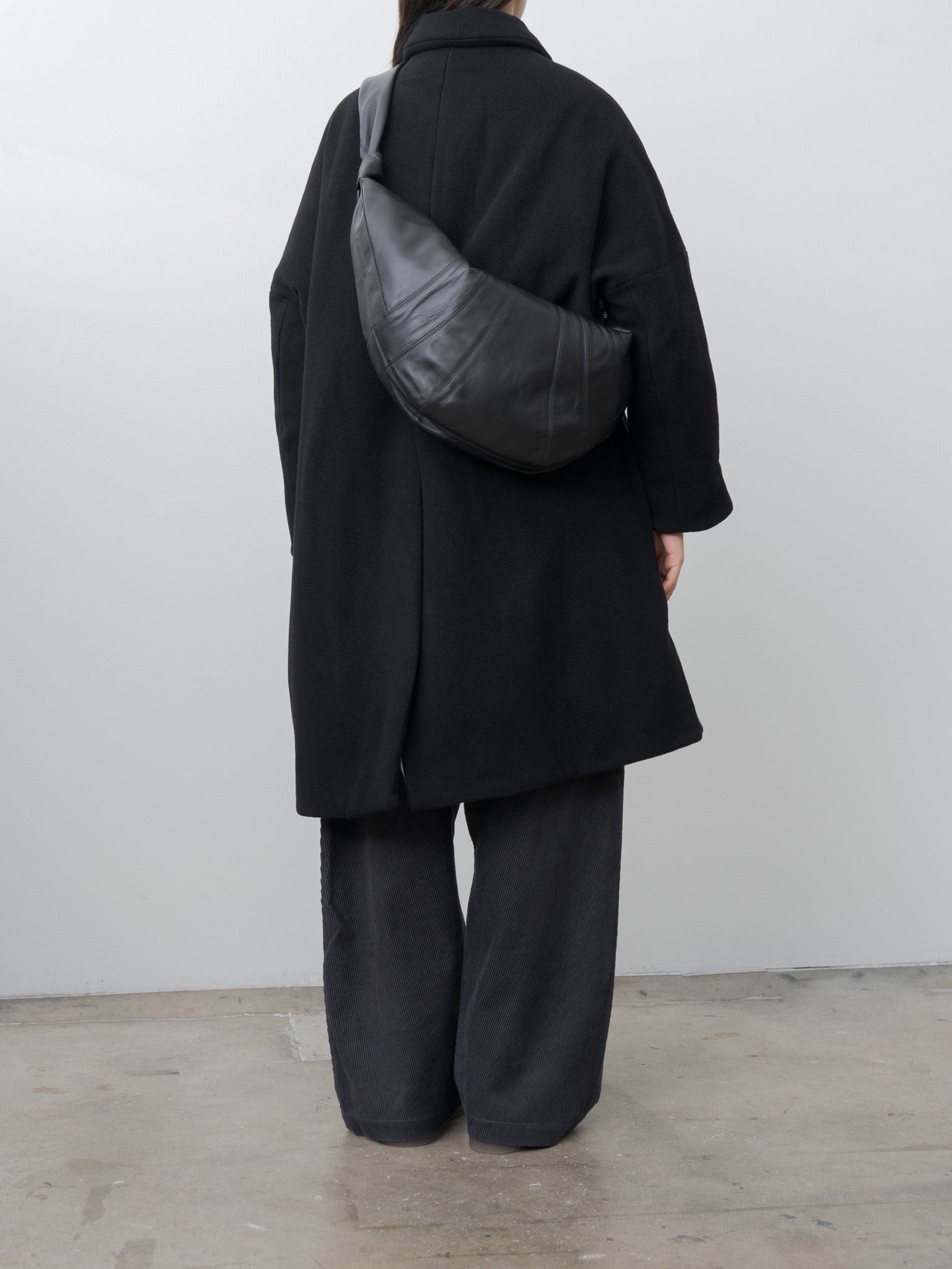 Namu Shop - Lemaire Large Croissant Bag - Black (soft nappa leather)