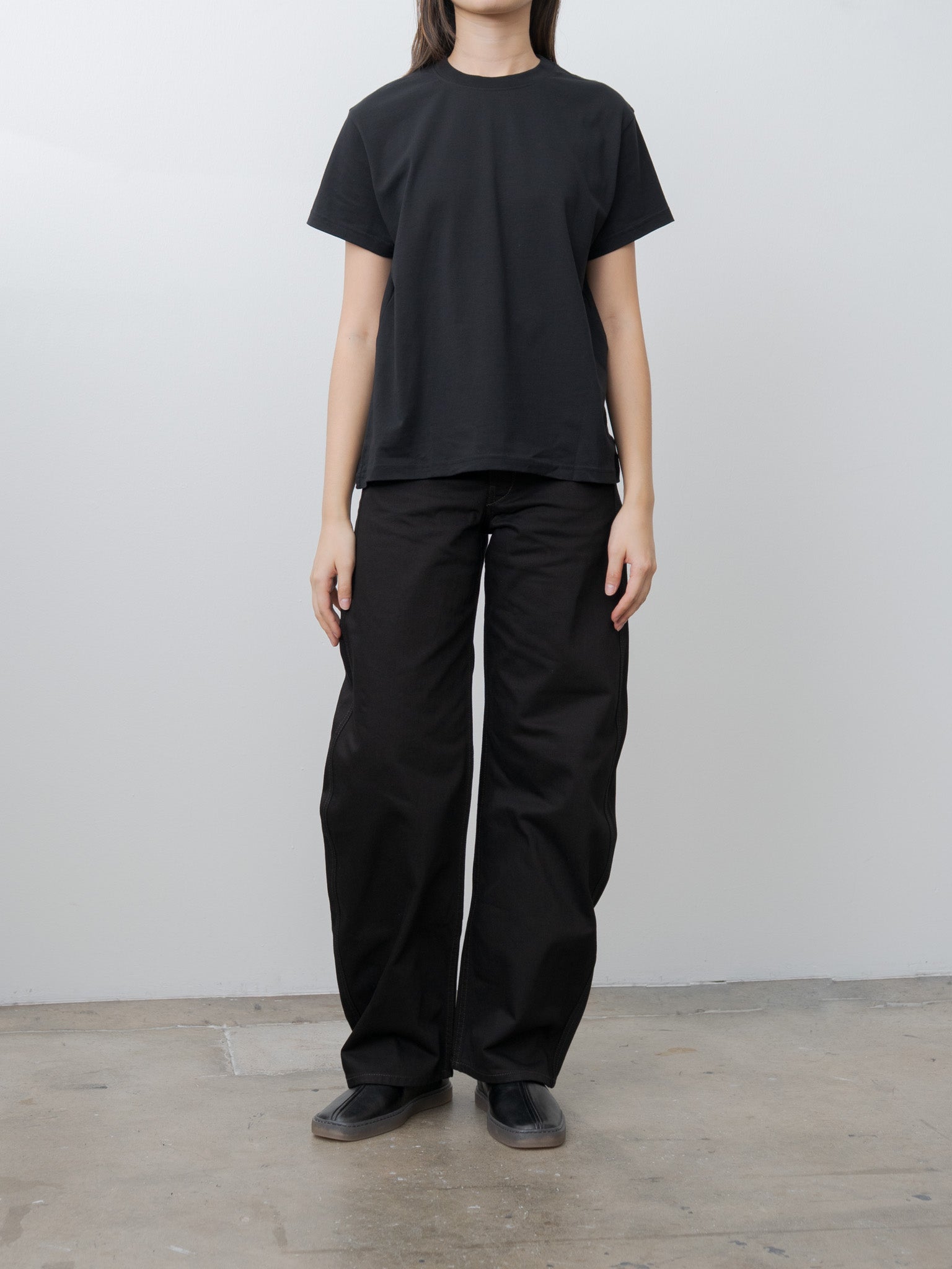 Namu Shop - Studio Nicholson MARINE Perfect Tee - Black