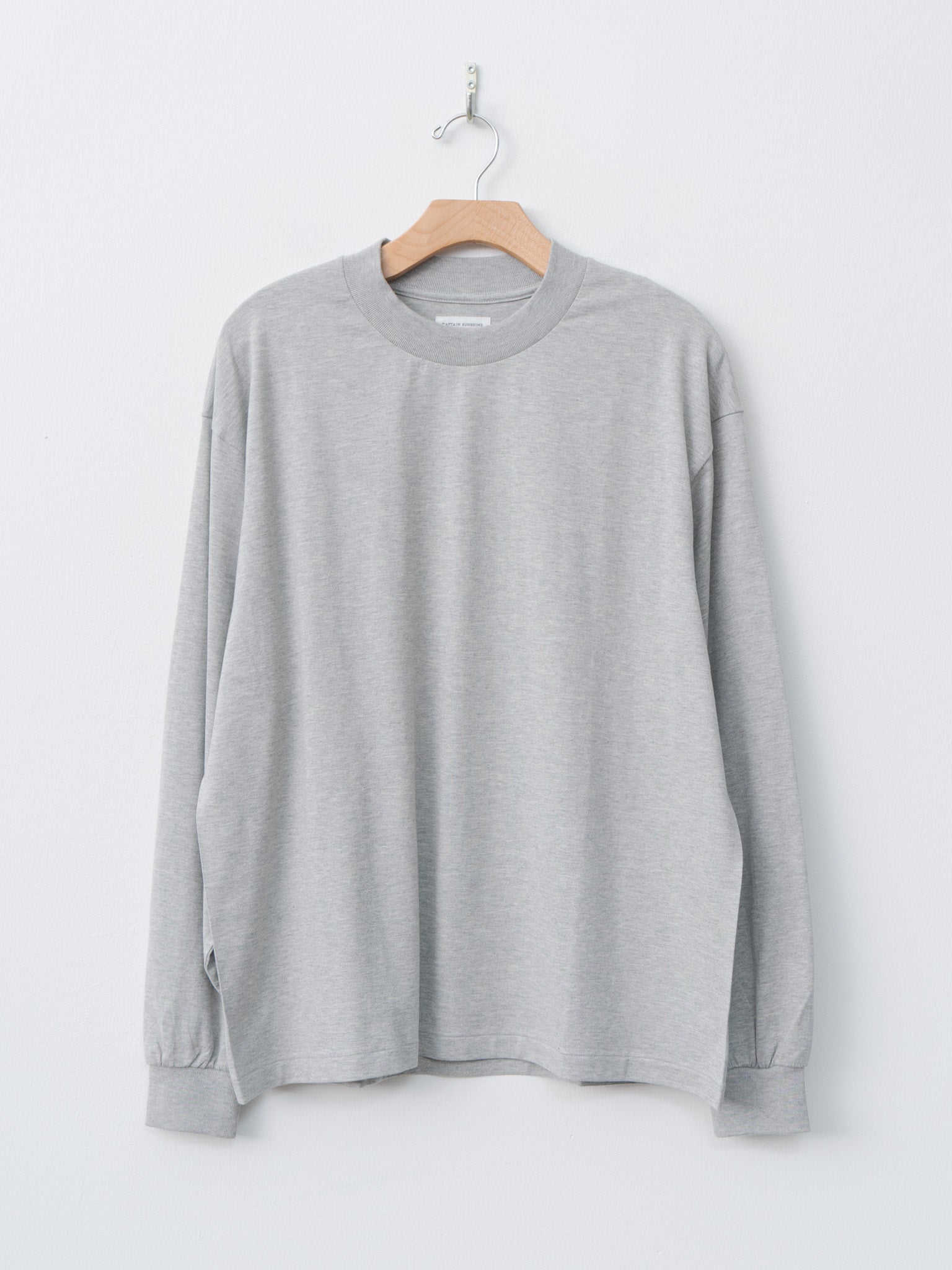Namu Shop - Kaptain Sunshine Suvin Supima Tube L/S Tee Light - Feather Gray