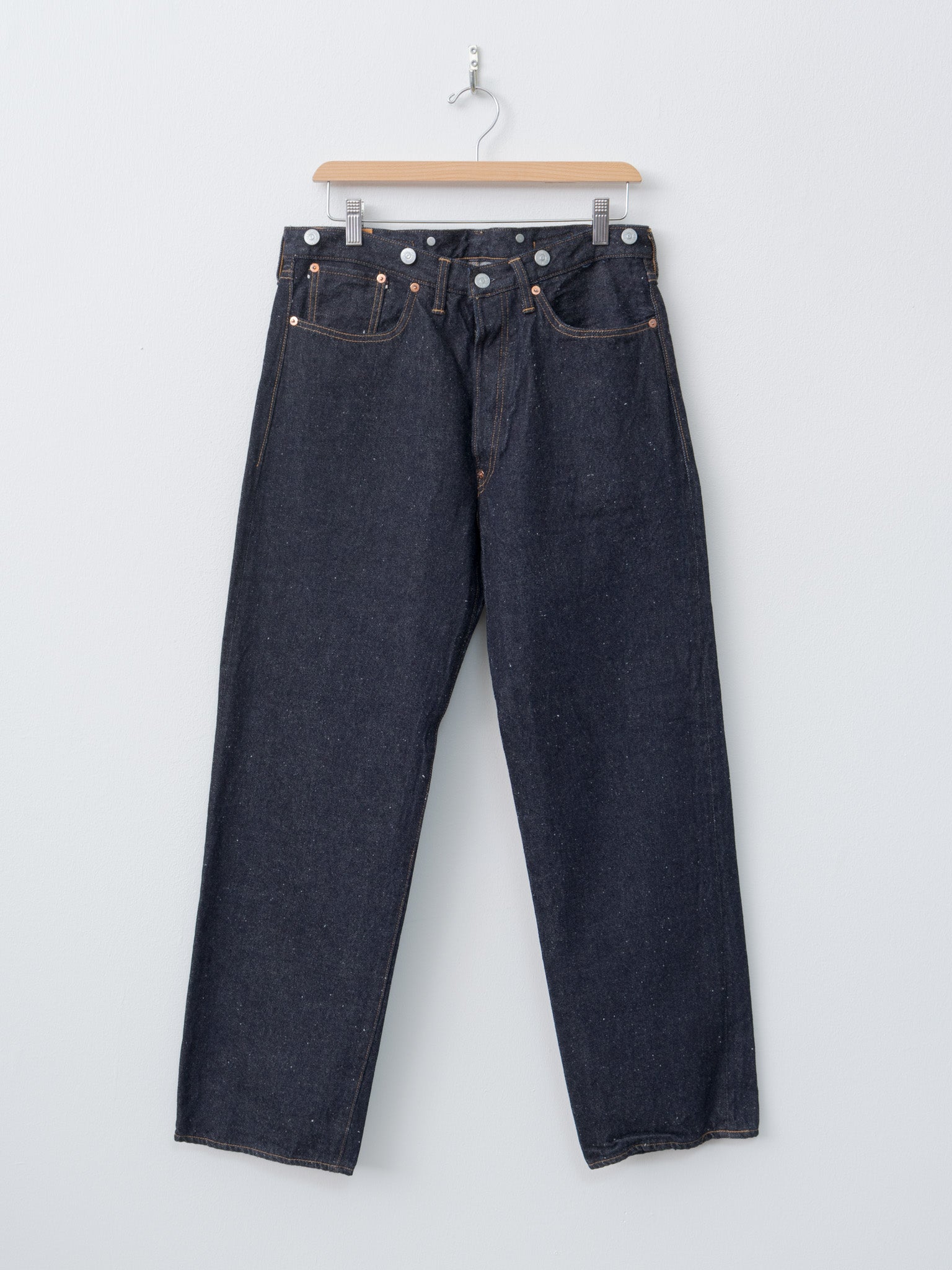 Namu Shop - Kaptain Sunshine 1930 Straight Denim Pants - Indigo One Wash