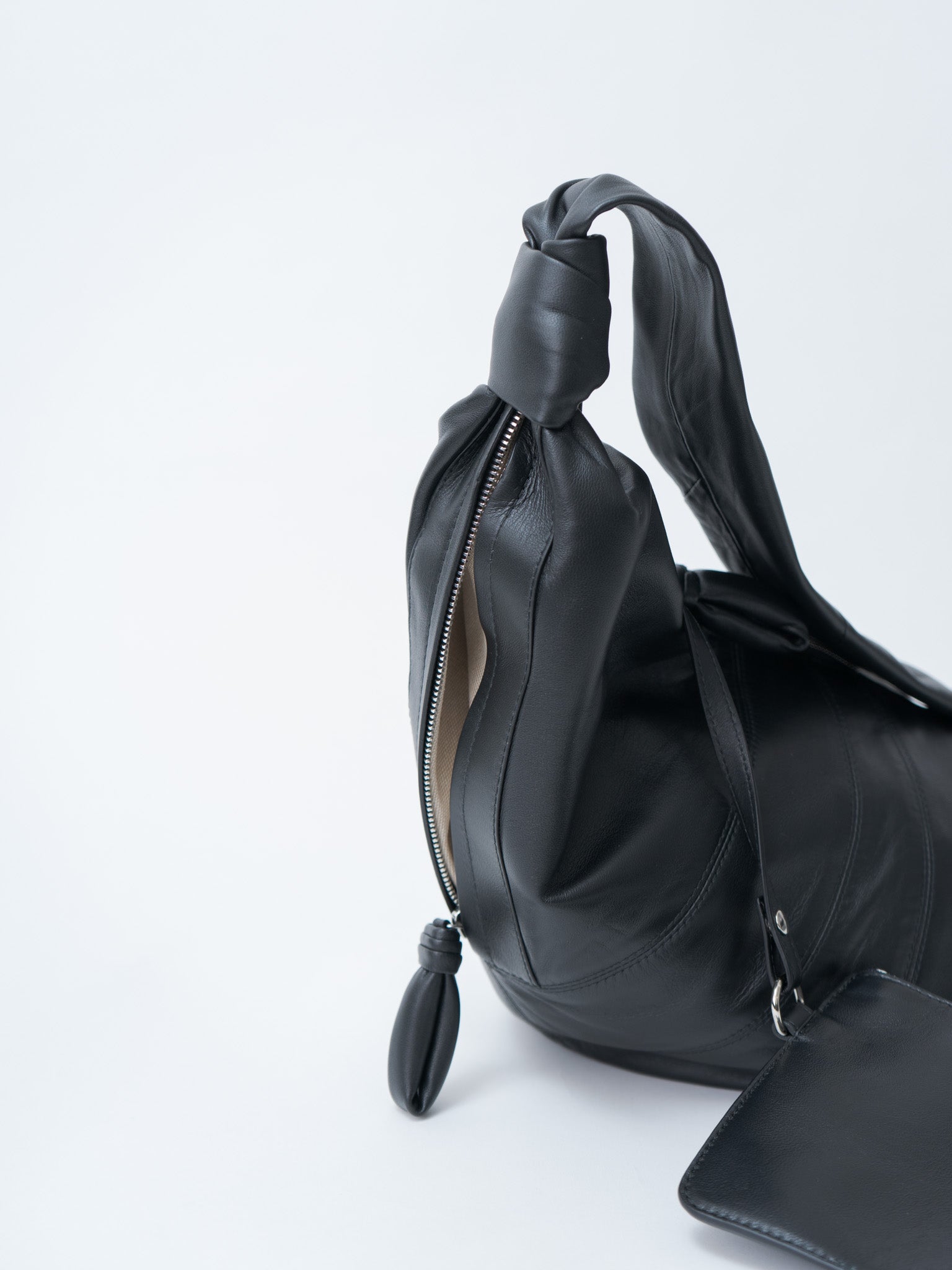Namu Shop - Lemaire Large Croissant Bag - Black (soft nappa leather)