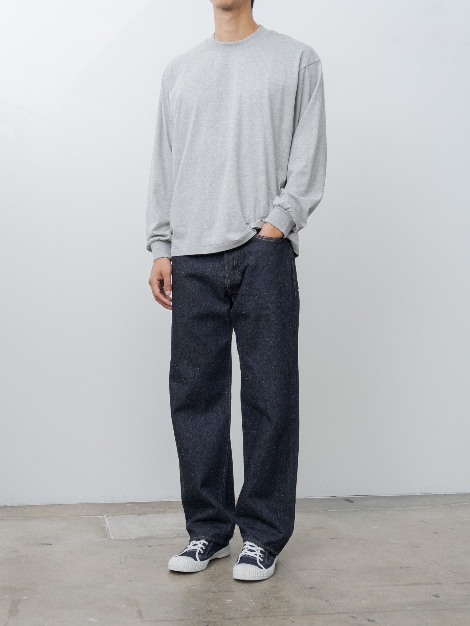 Namu Shop - Kaptain Sunshine 1930 Straight Denim Pants - Indigo One Wash