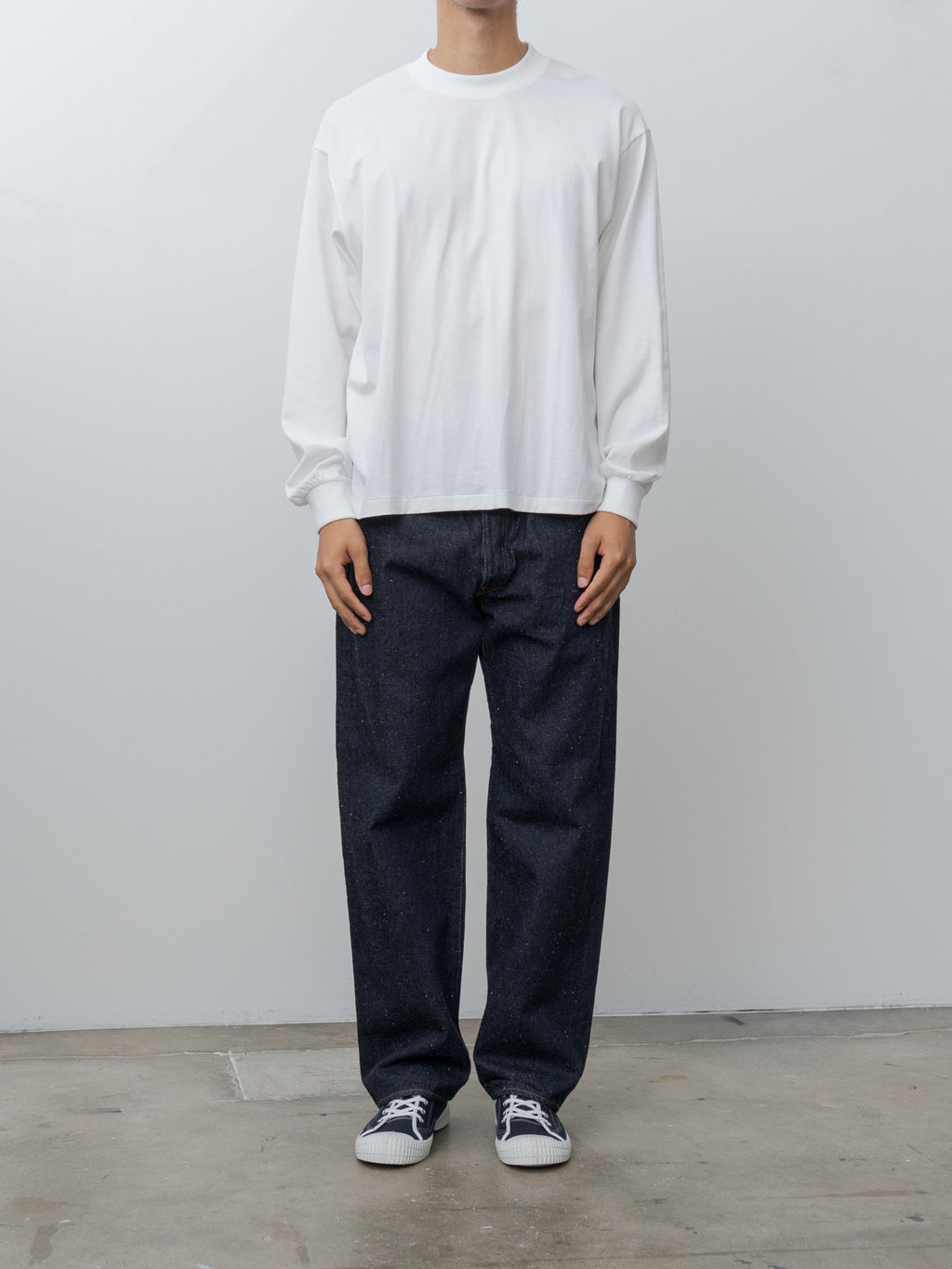 Namu Shop - Kaptain Sunshine Suvin Supima Tube L/S Tee Light - White