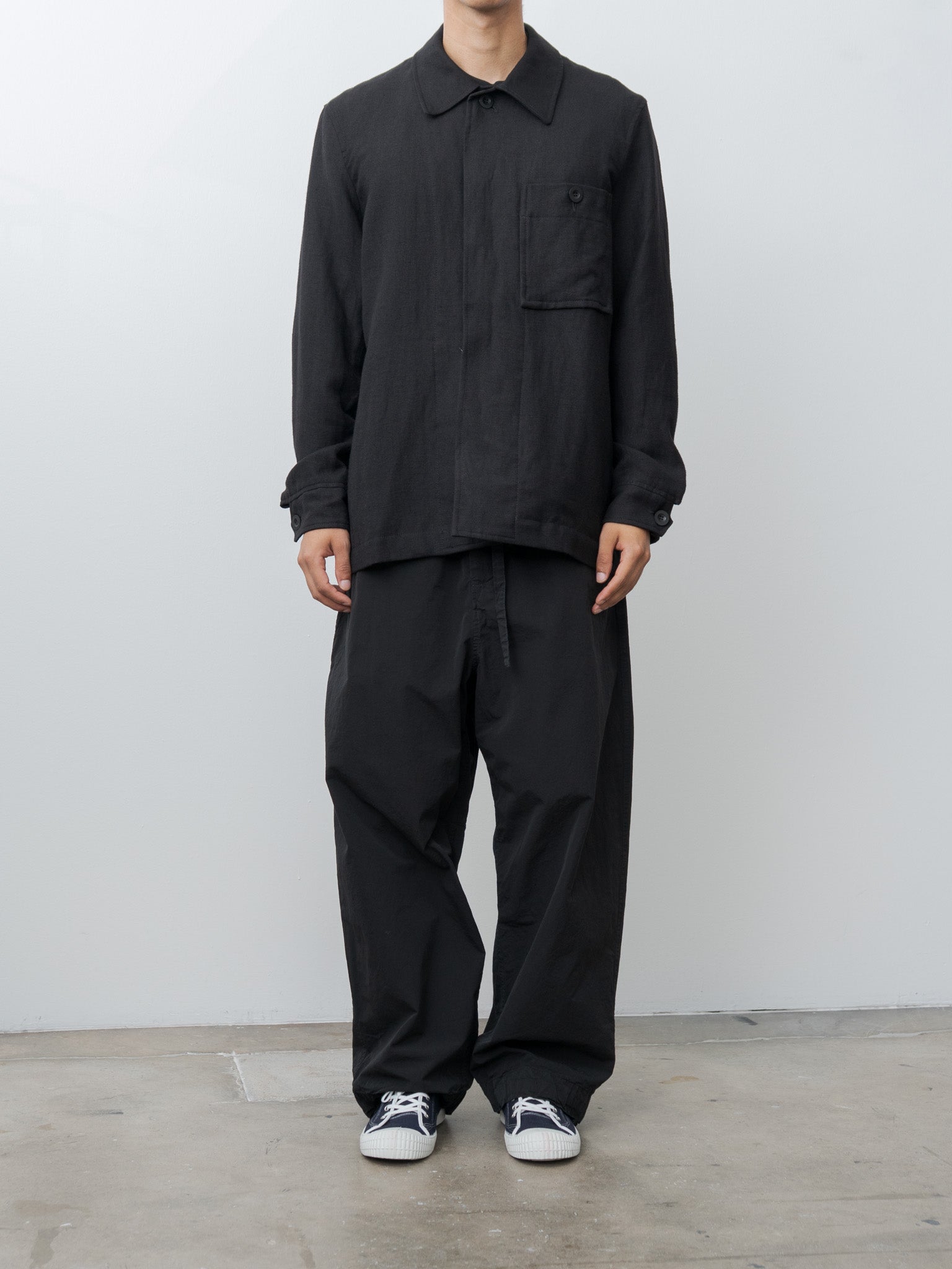 Namu Shop - Casey Casey Aki Shirt Jacket FELT - Black
