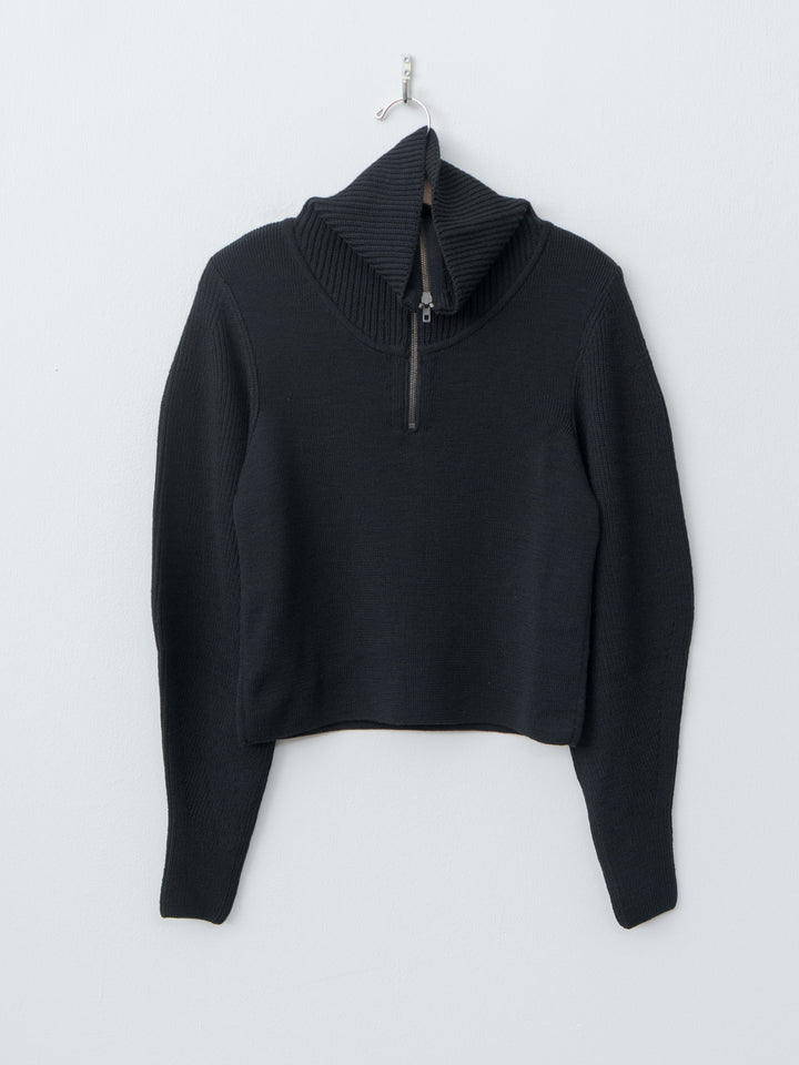 Namu Shop - Lemaire Zipped Sweater - Black