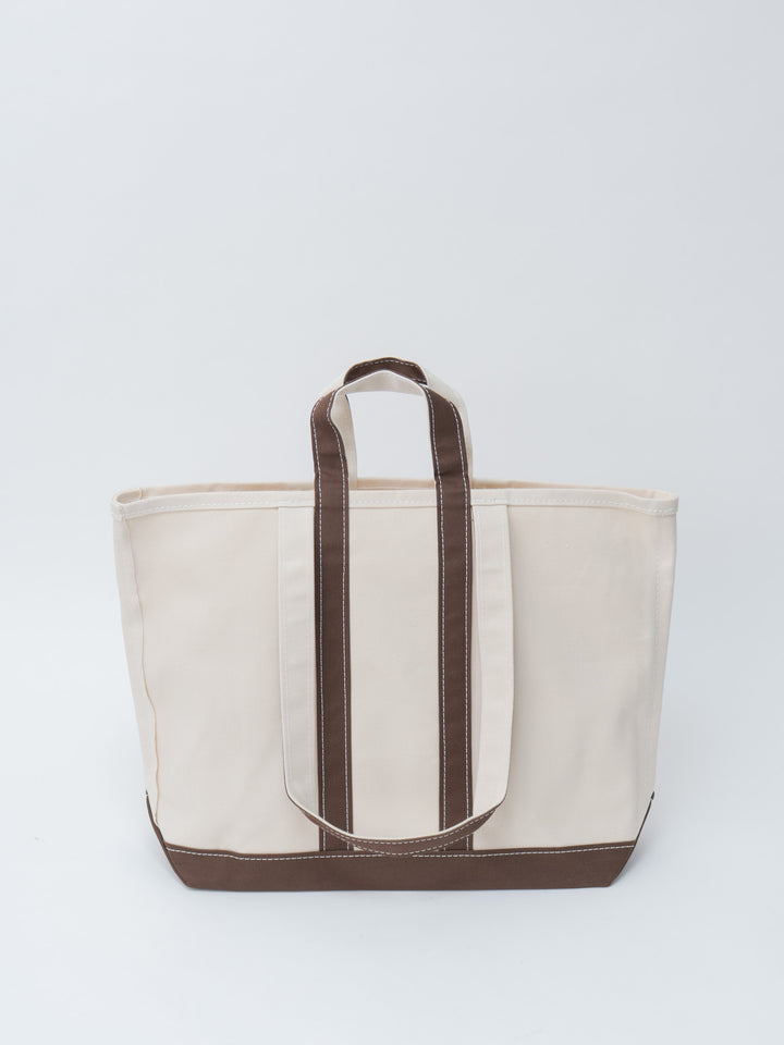 Namu Shop - Tembea Market Tote - Natural/Dark Chocolate