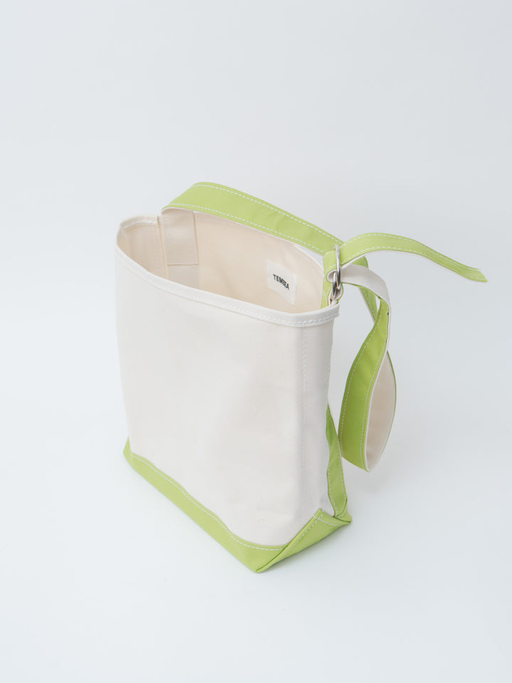 Namu Shop - Tembea Branch Tote Small - Natural/Apple Green