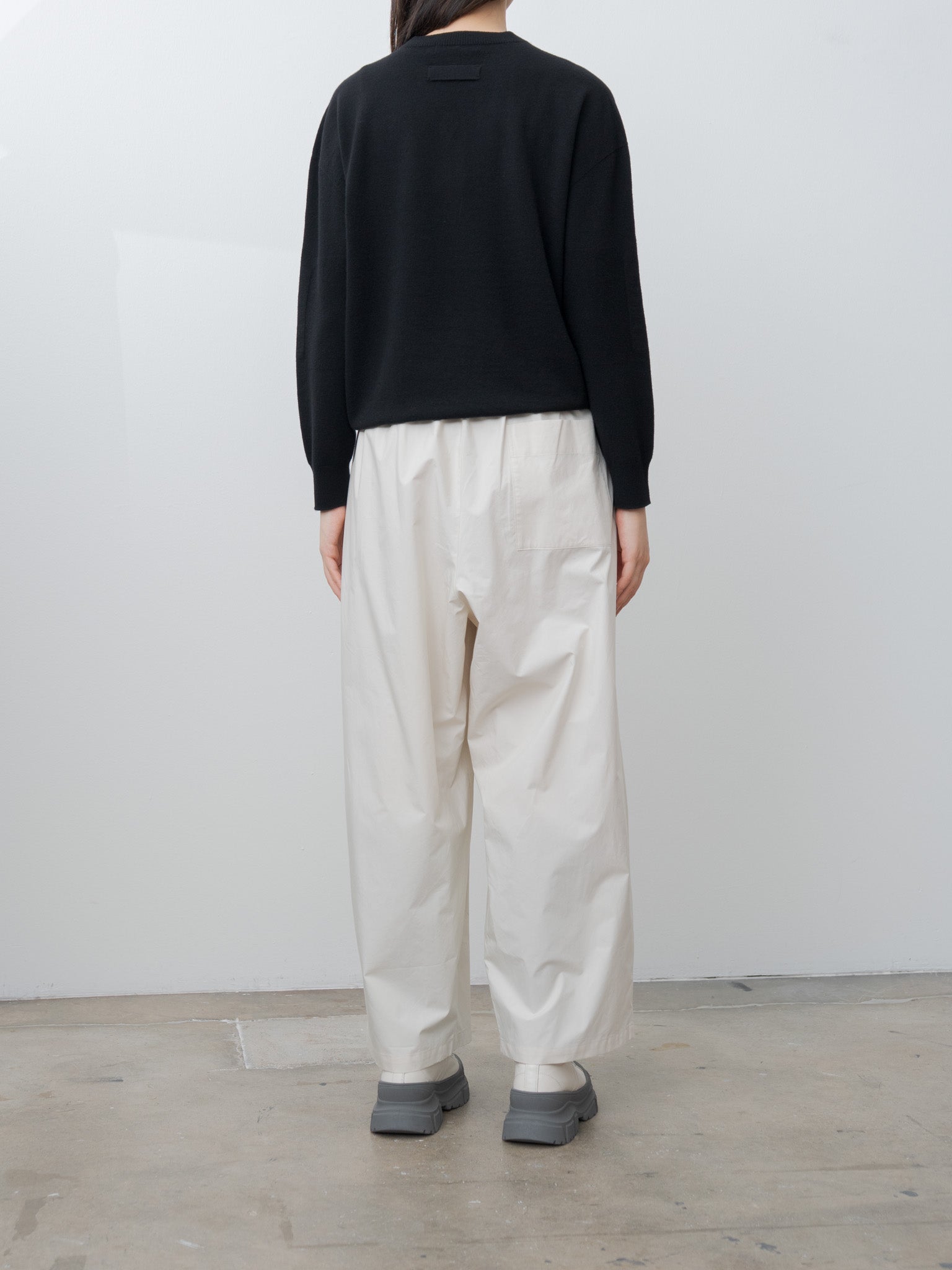 Namu Shop - Veritecoeur Box Pleats Easy Pants - Ivory