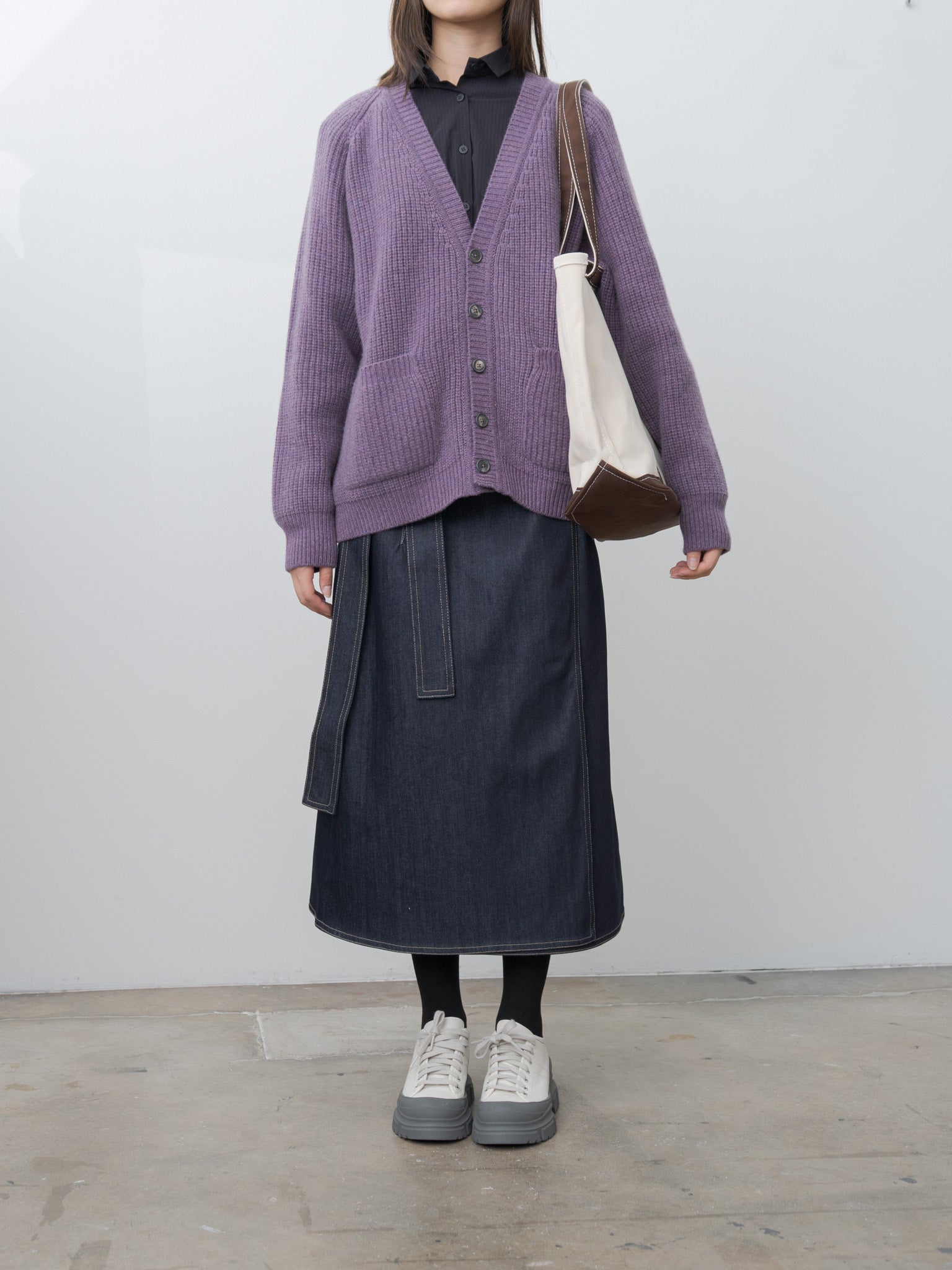 Namu Shop - Bergfabel Cashmere Cardigan - Wineberry