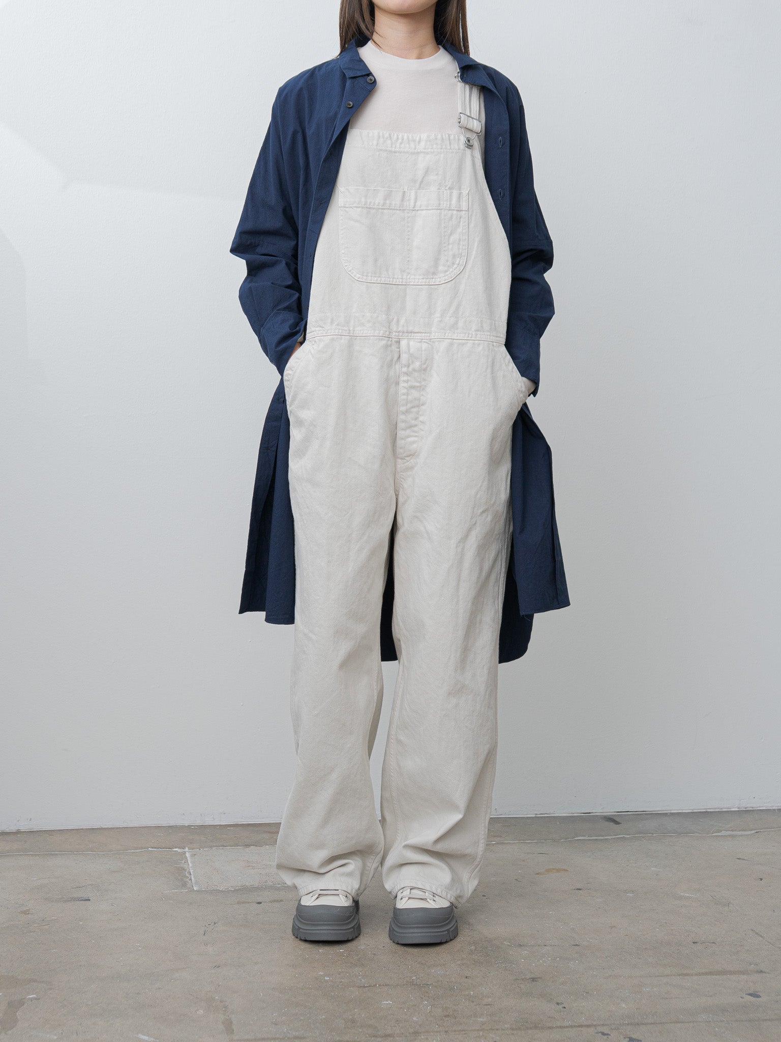 Namu Shop - Veritecoeur Denim Overall - Ivory