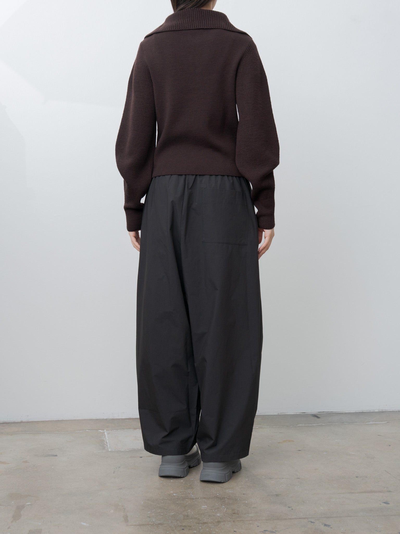 Namu Shop - Lemaire Zipped Sweater - Aubergine