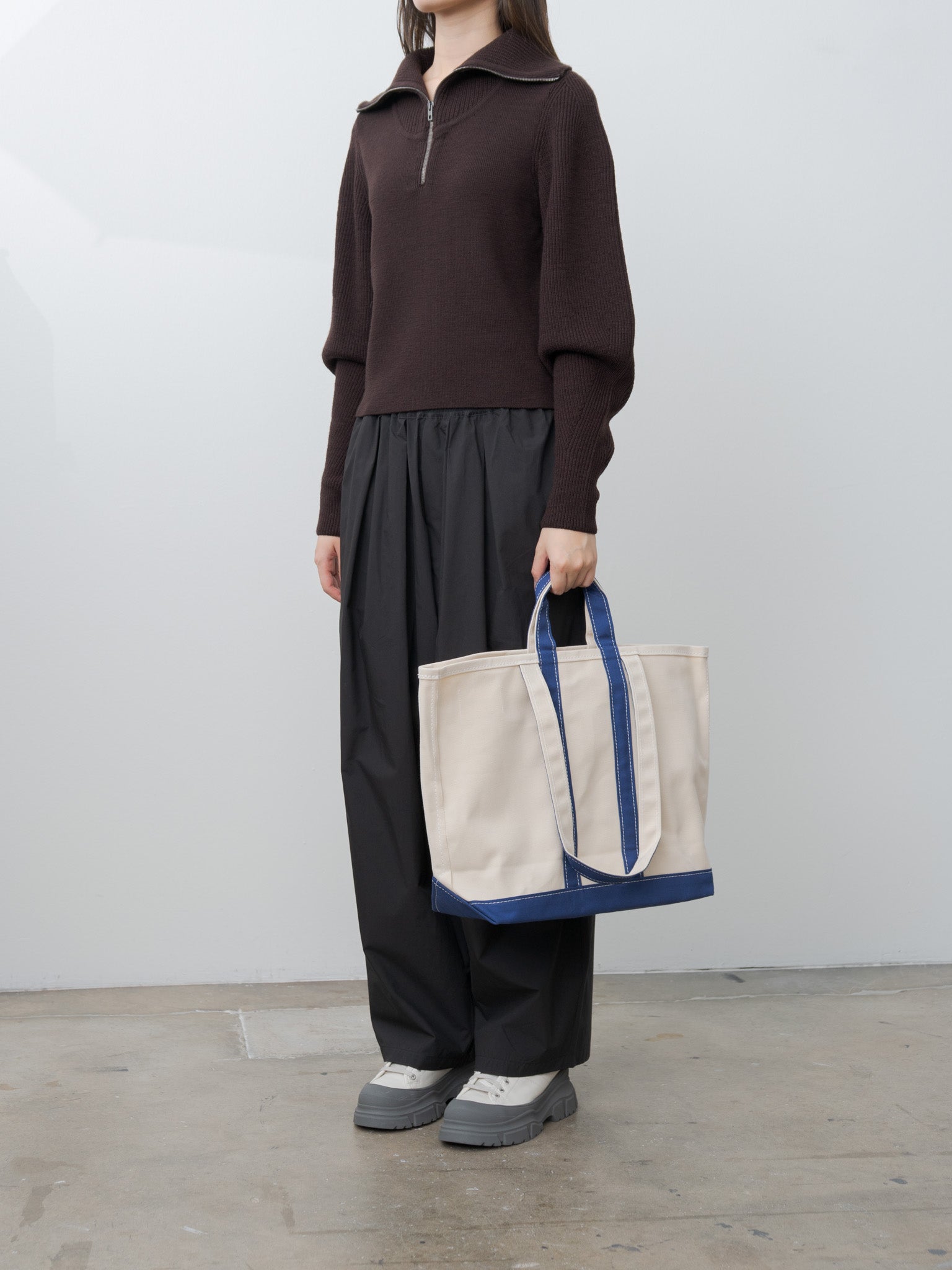 Namu Shop - Tembea Market Tote - Natural/Navy
