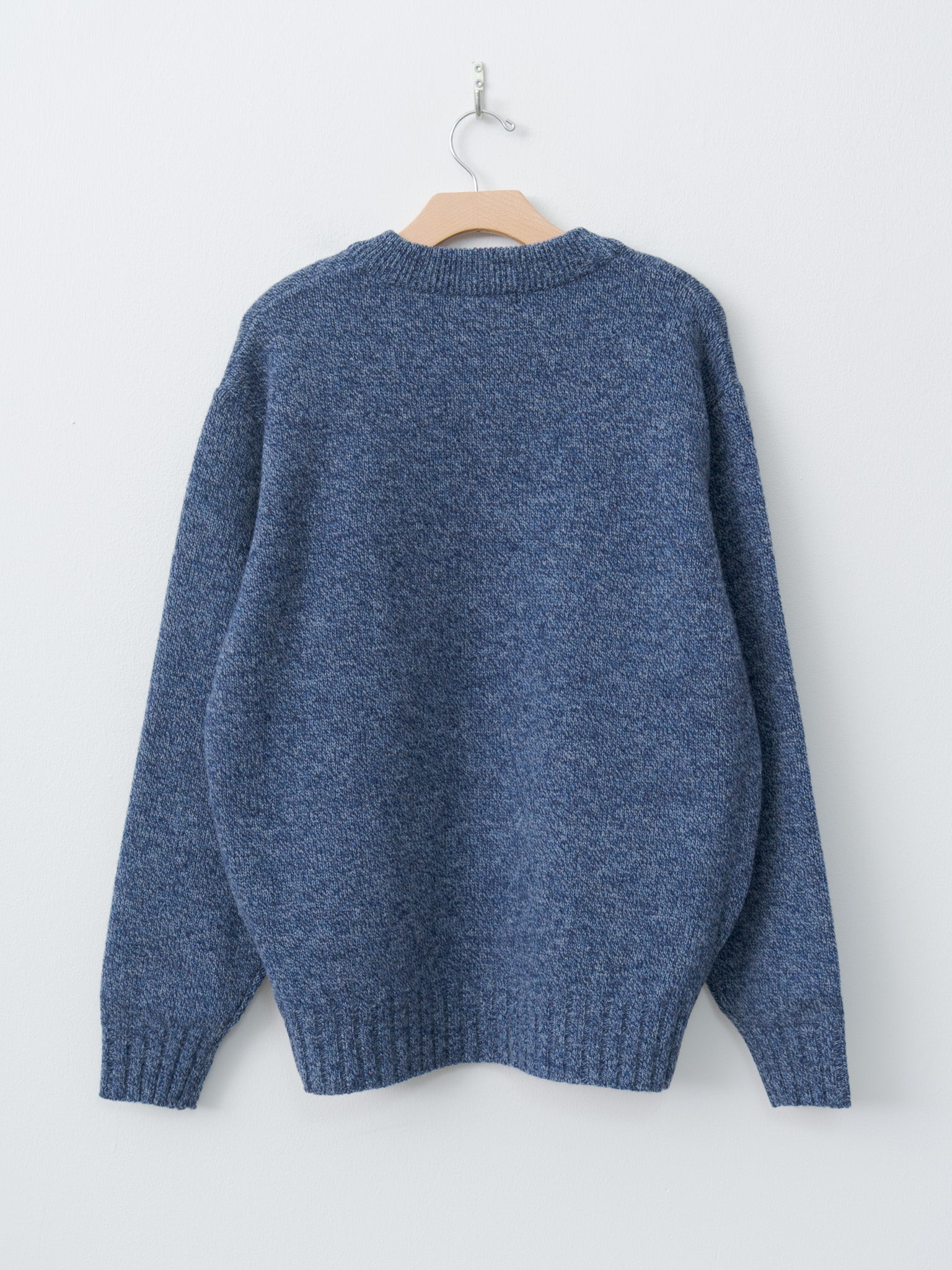 Namu Shop - Fujito C/N Knit Sweater - Mix Blue