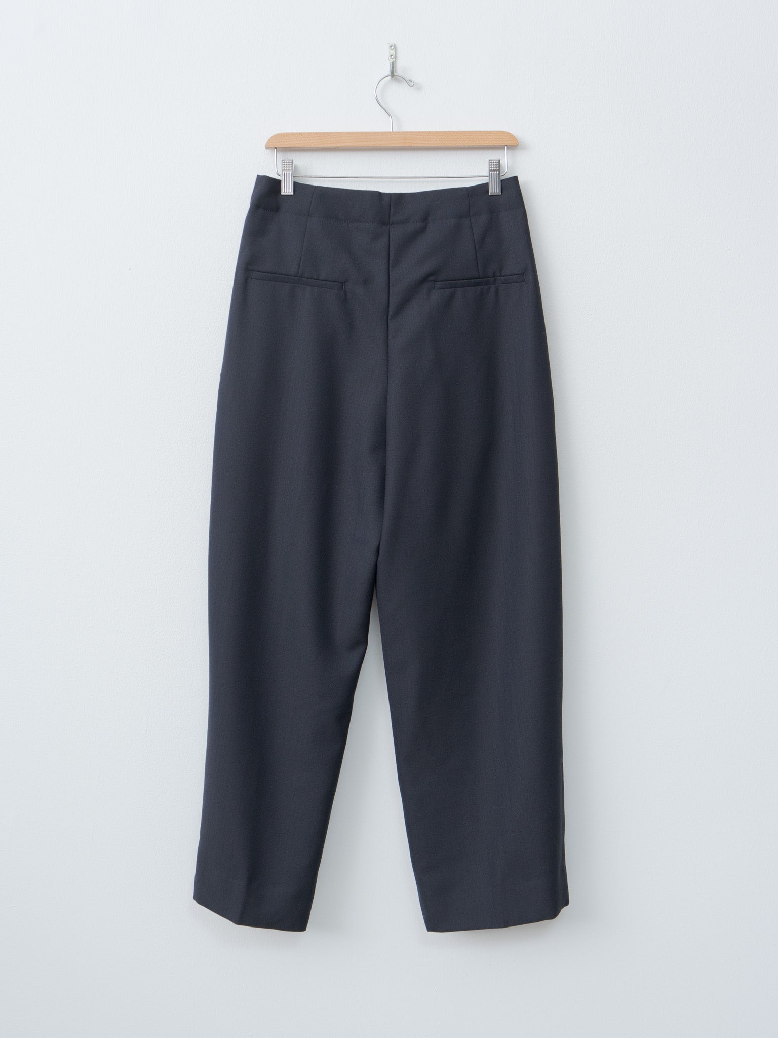 Namu Shop - Studio Nicholson Lira Double Pleat Pant - Darkest Navy