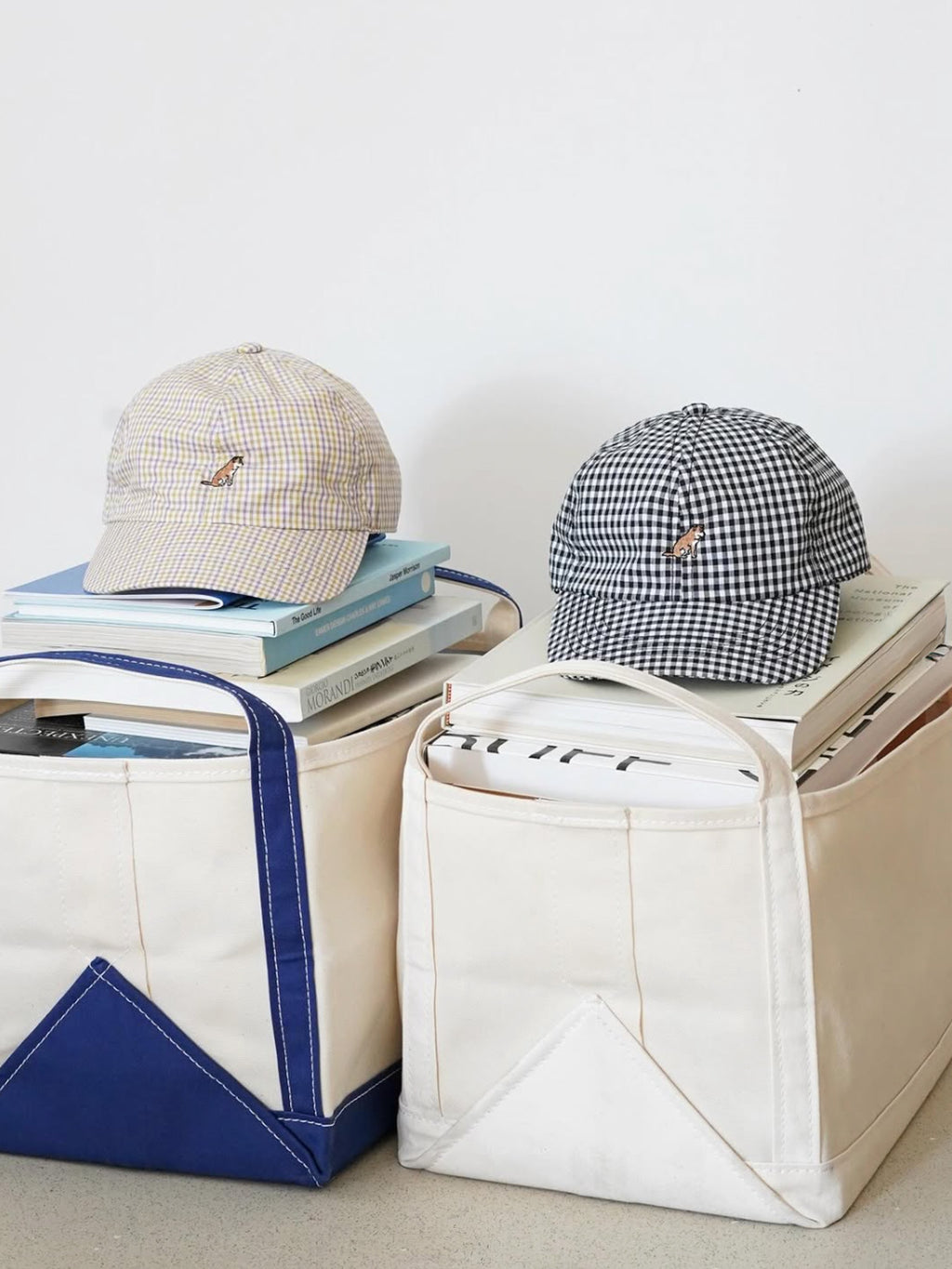 Namu Shop - Tembea Book Tote - Natural/Navy (restocked)