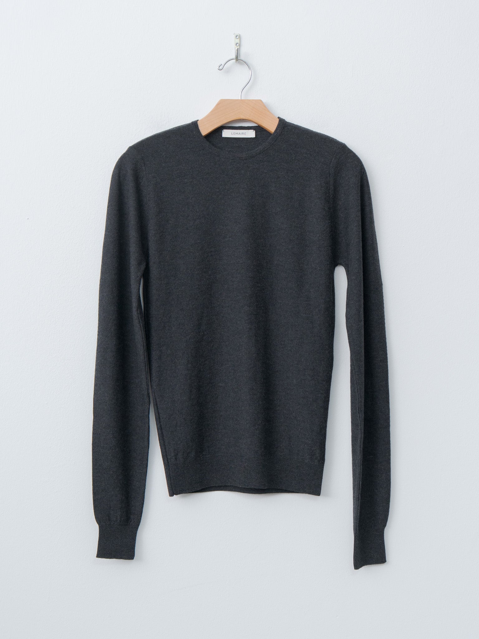 Namu Shop - Lemaire Crew Neck Sweater - Anthracite Melange