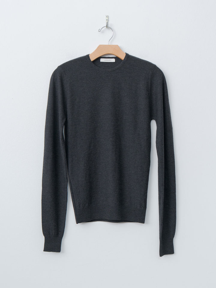 Namu Shop - Lemaire Crew Neck Sweater - Anthracite Melange