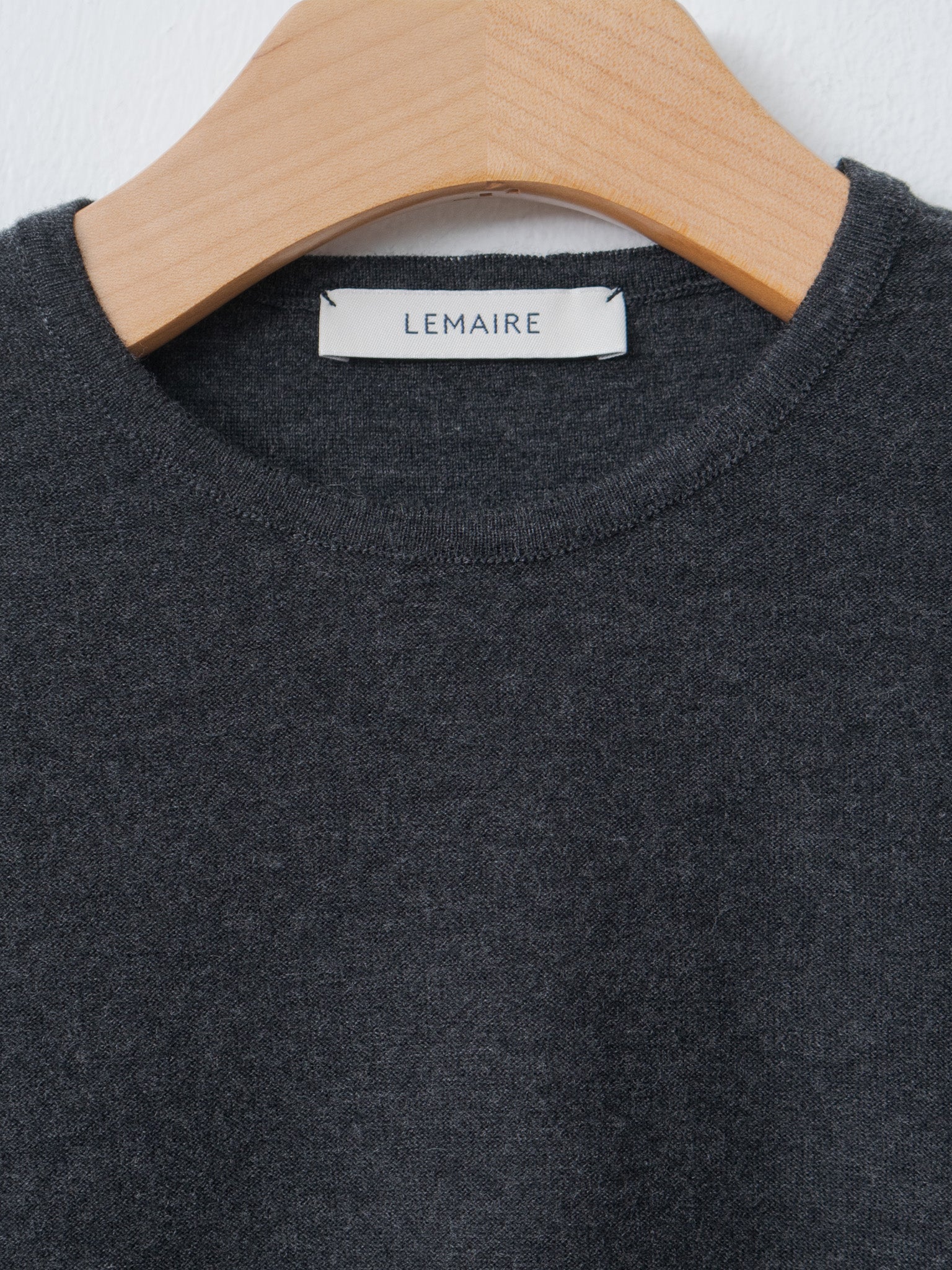 Namu Shop - Lemaire Crew Neck Sweater - Anthracite Melange