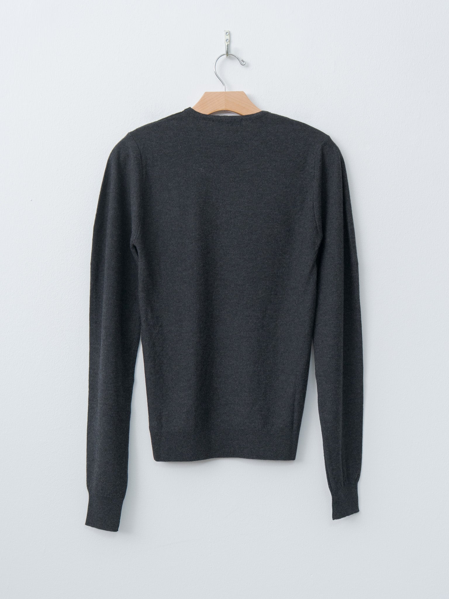 Namu Shop - Lemaire Crew Neck Sweater - Anthracite Melange