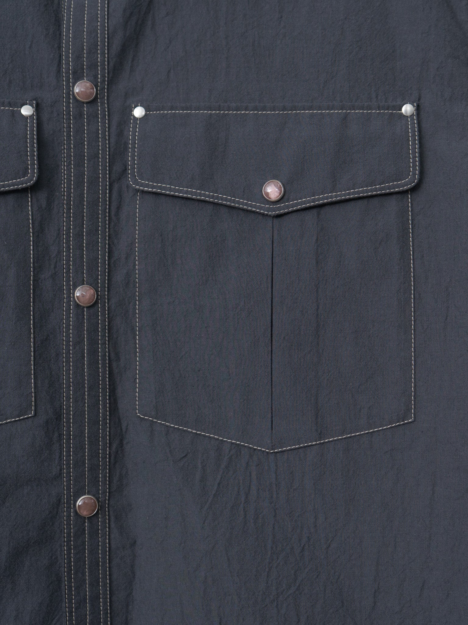Namu Shop - Lemaire Chest-Pocket Fitted Shirt - Charcoal