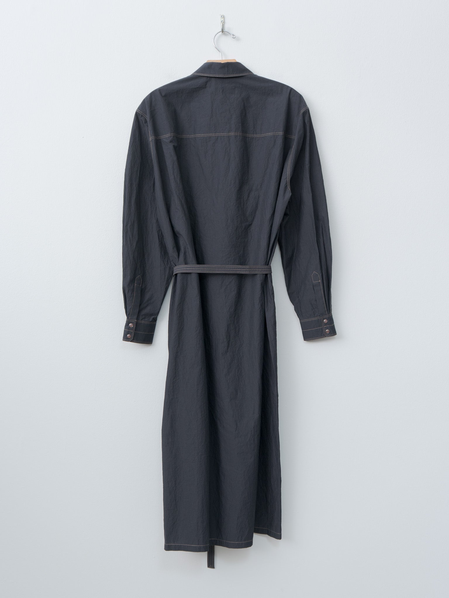 Namu Shop - Lemaire Asymmetrical Shirt Dress - Charcoal