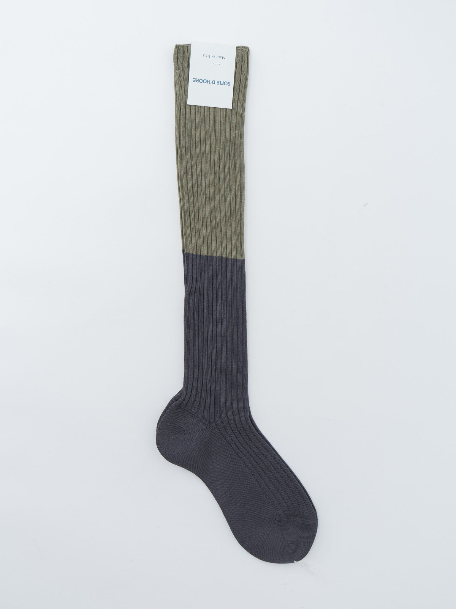Namu Shop - Sofie D'Hoore Friday Socks - Olive/Charcoal