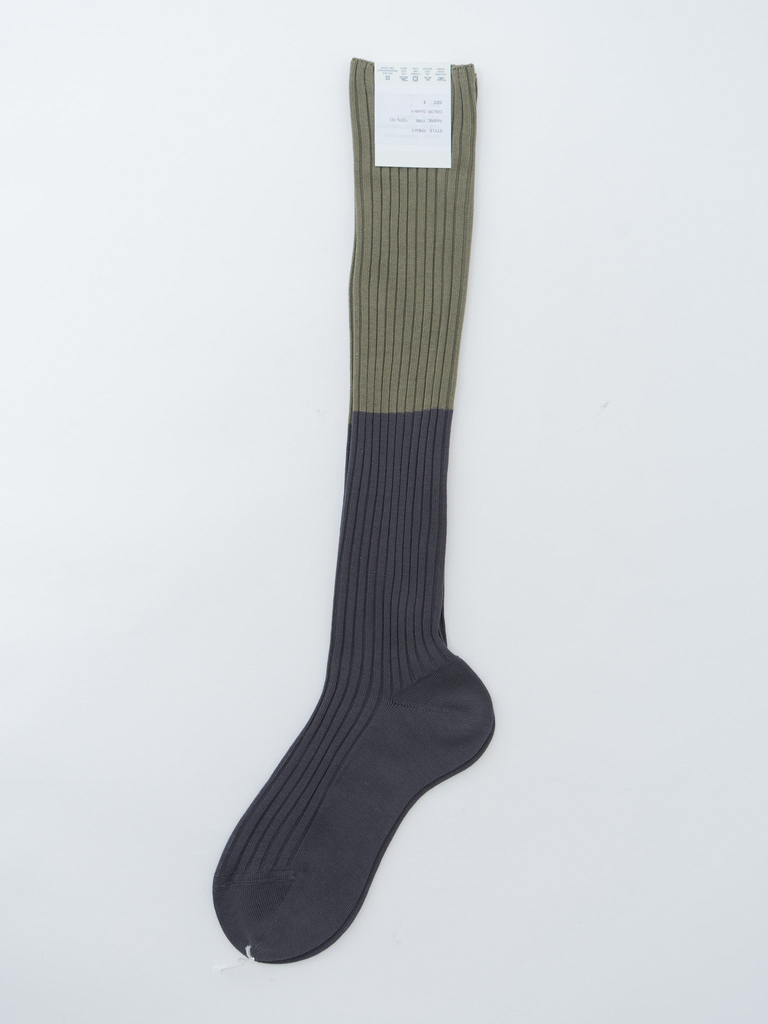 Namu Shop - Sofie D'Hoore Friday Socks - Olive/Charcoal