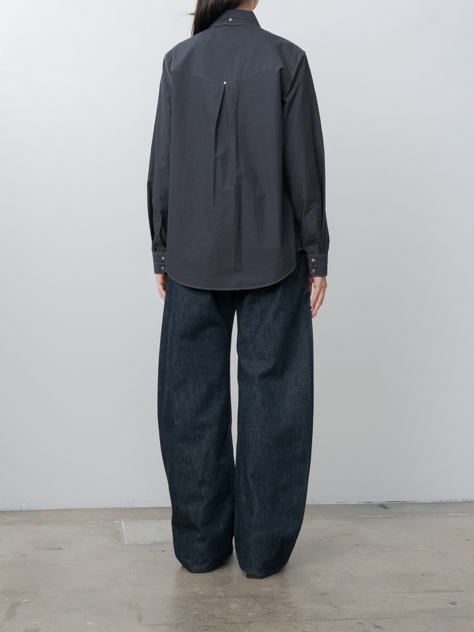 Namu Shop - Lemaire Chest-Pocket Fitted Shirt - Charcoal