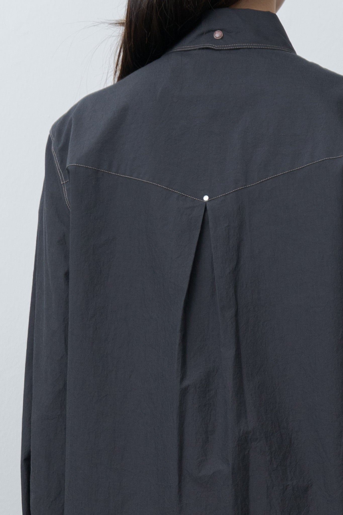 Namu Shop - Lemaire Chest-Pocket Fitted Shirt - Charcoal