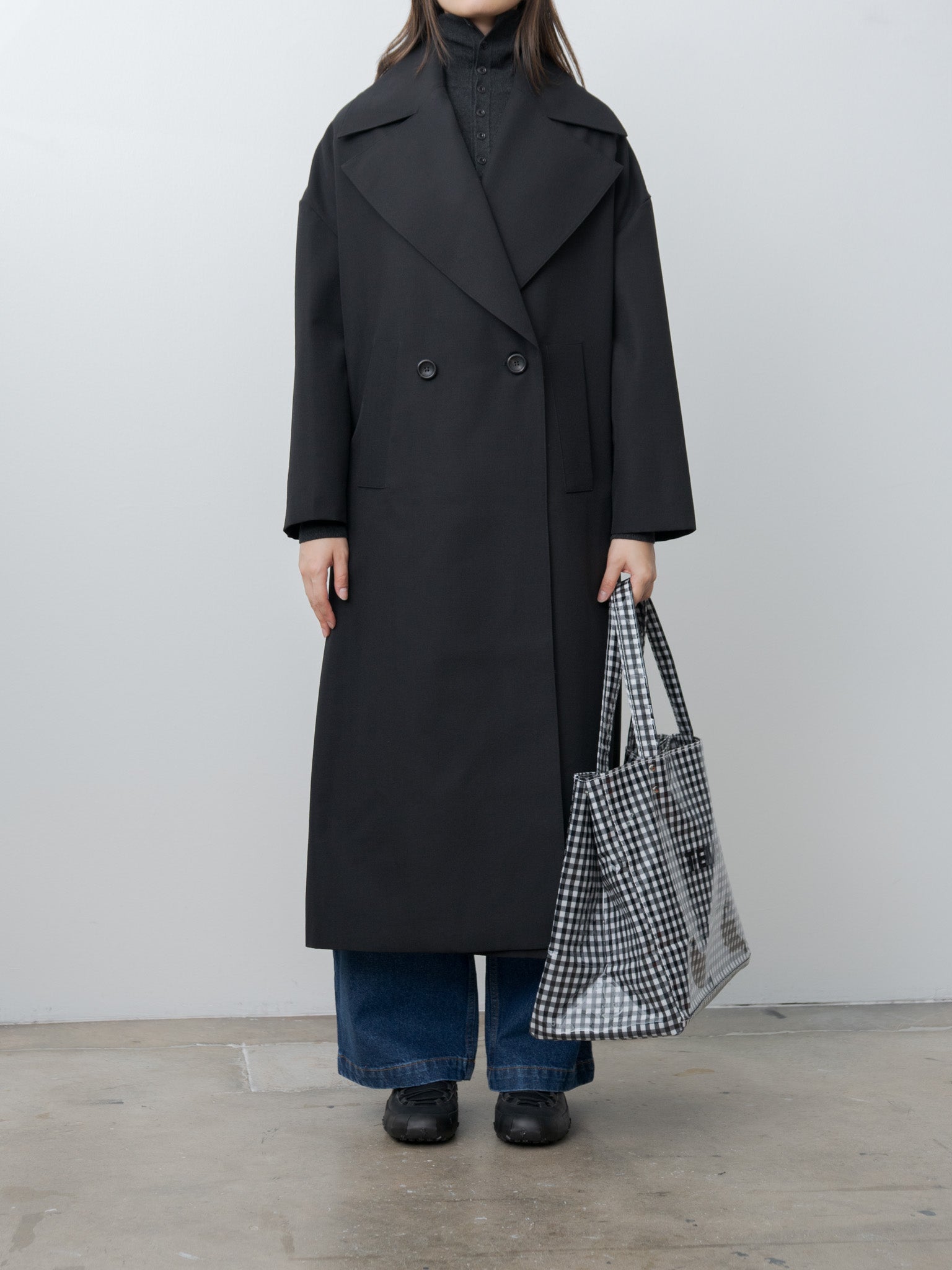 Namu Shop - Tembea Carry Tote - Gingham Black