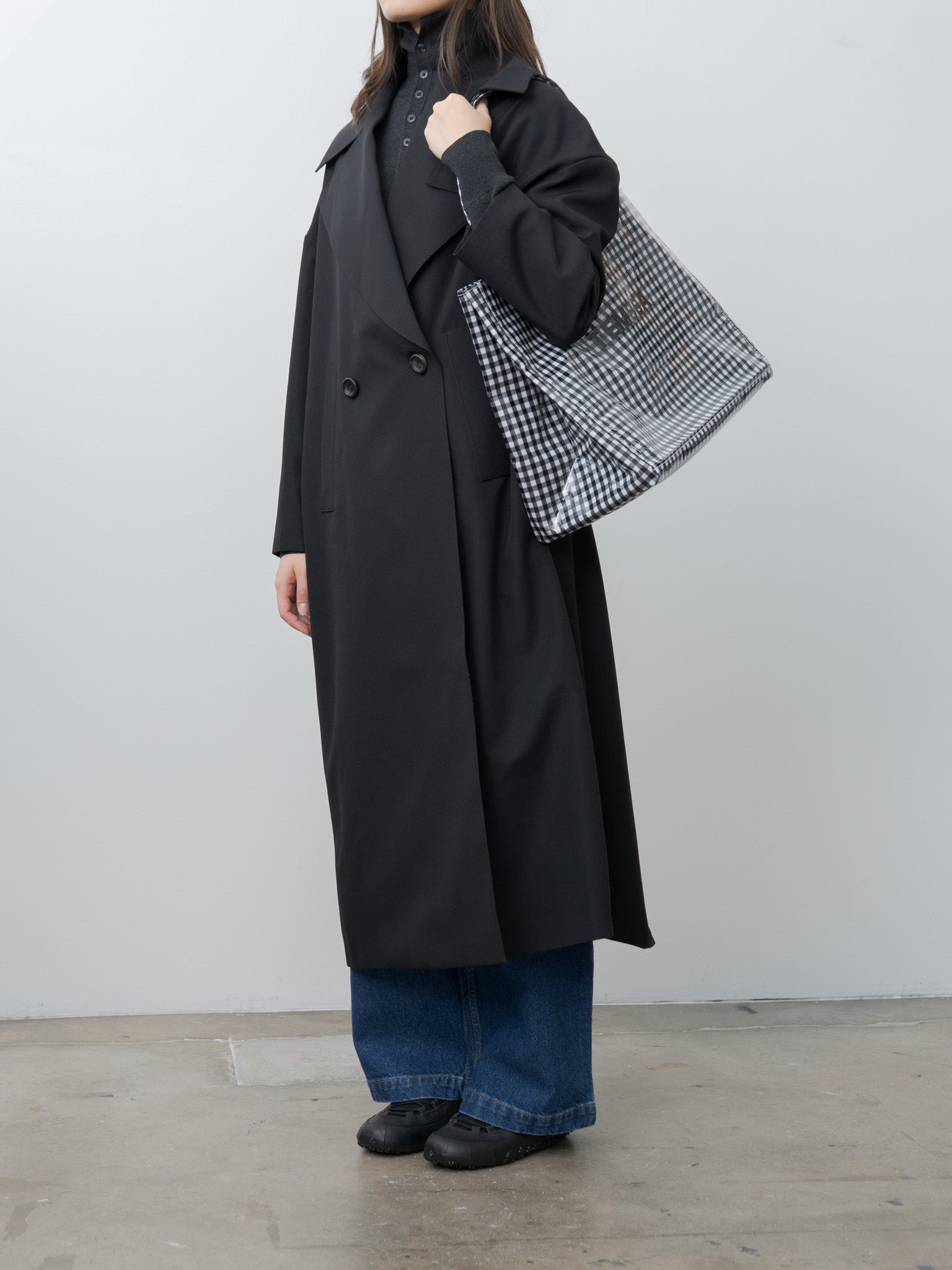Namu Shop - Tembea Carry Tote - Gingham Black