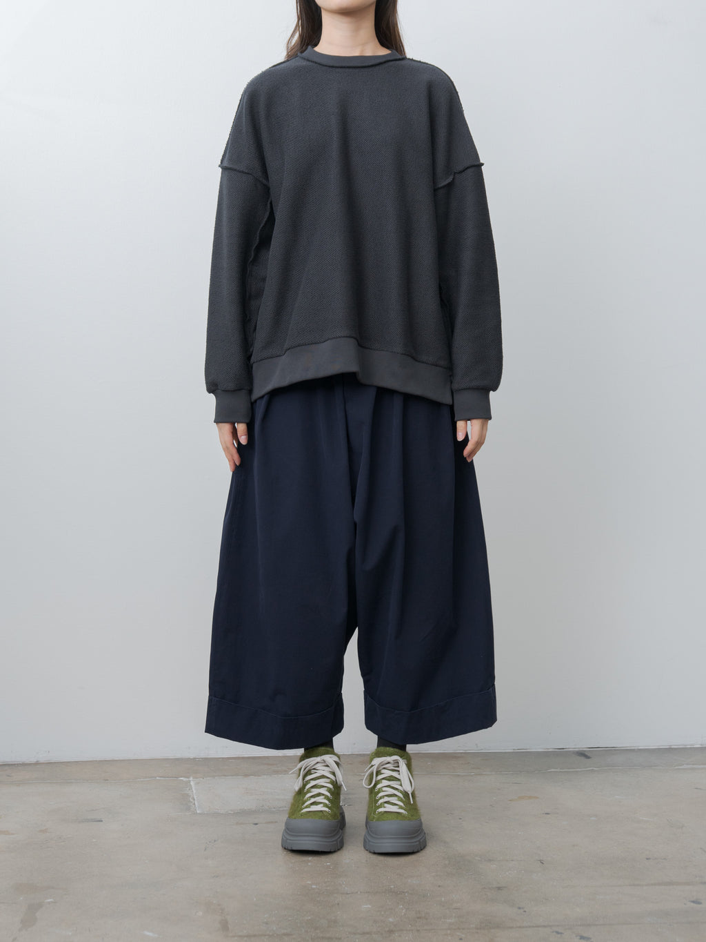 Namu Shop - Toogood The Mechanic Jumper - Loopback Twill Charcoal