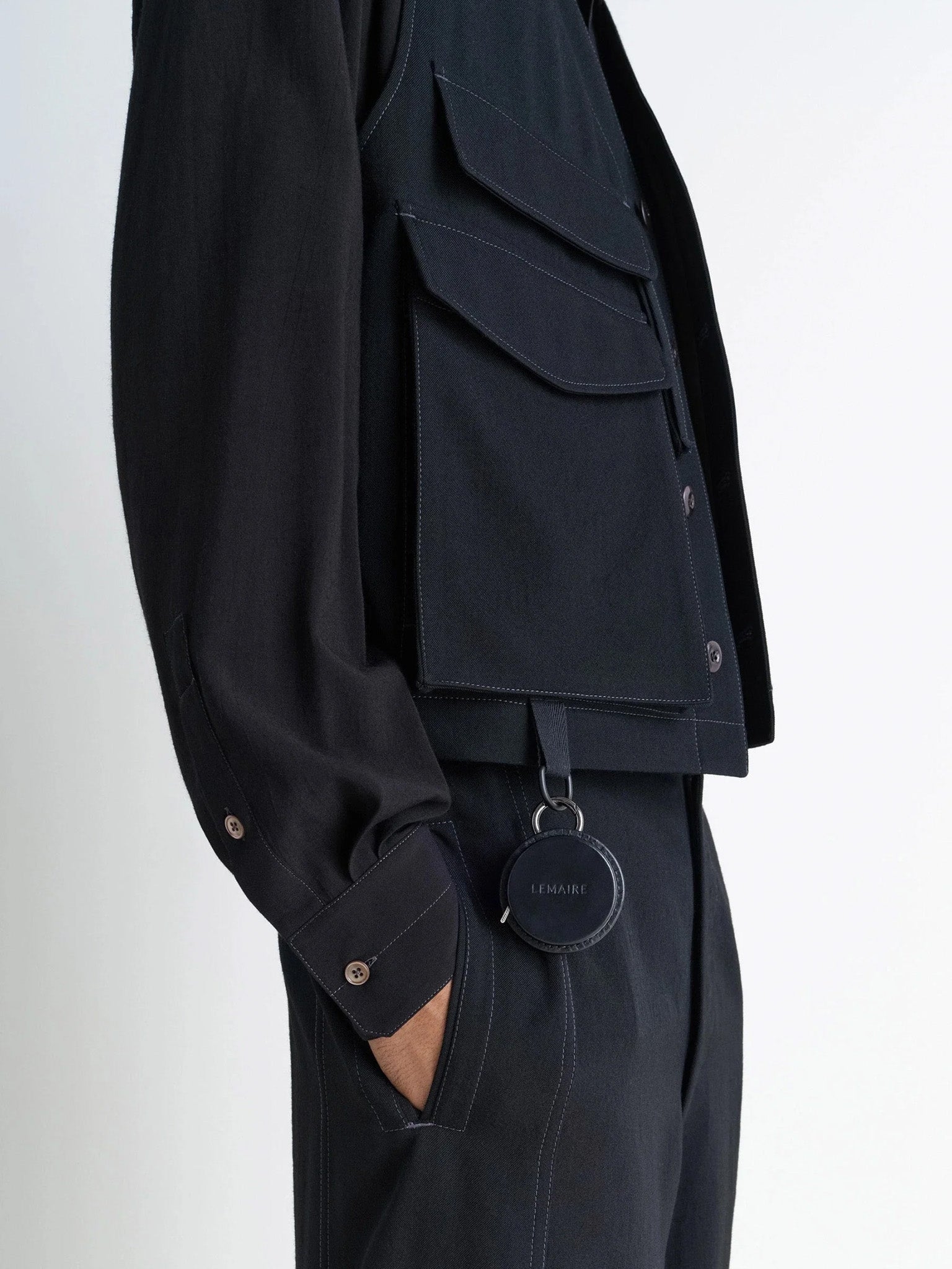 Namu Shop - Lemaire Molded Tape Necklace - Black