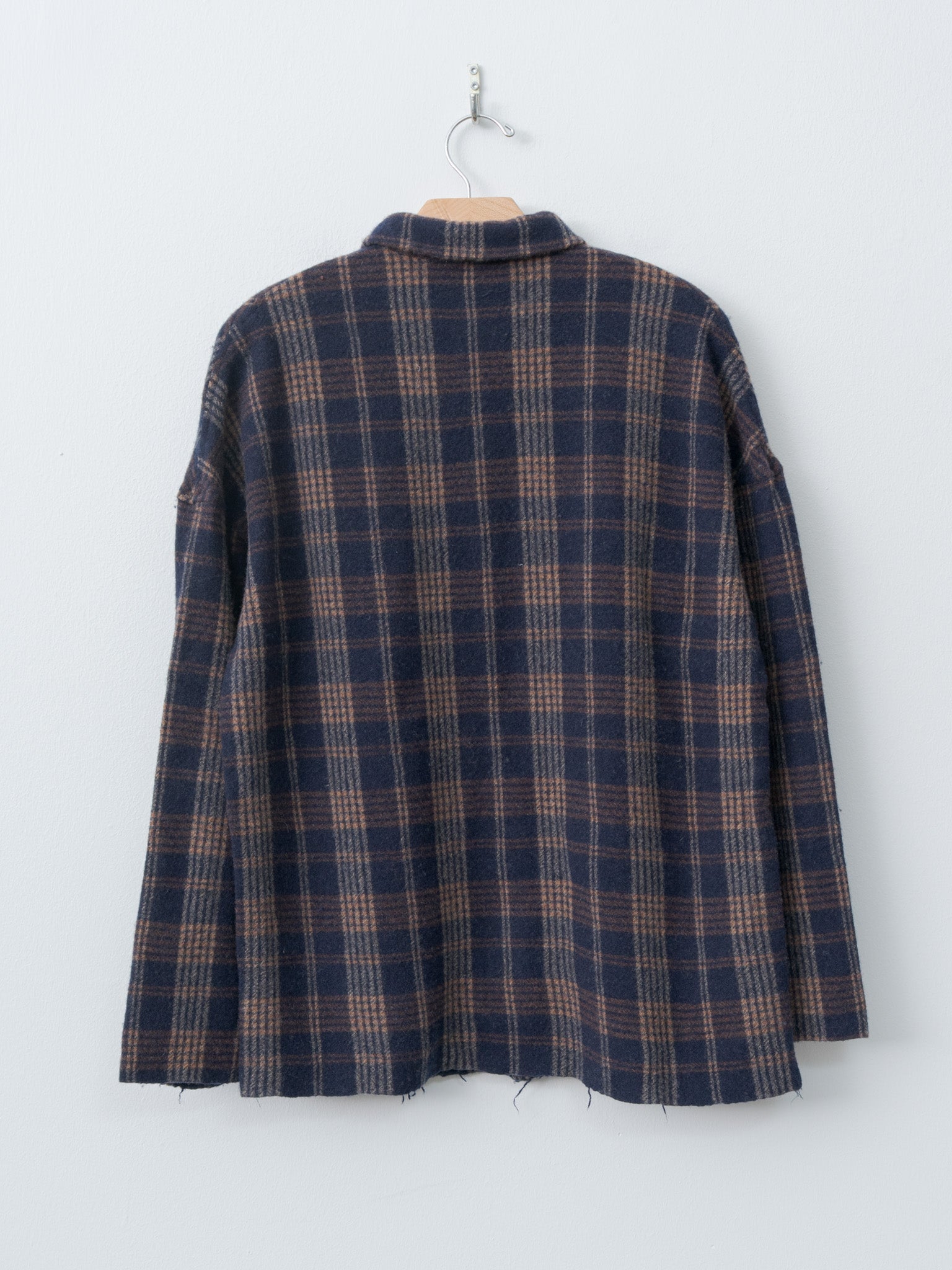 Namu Shop - Album di Famiglia Tartan Soft Collar Shirt - Ink