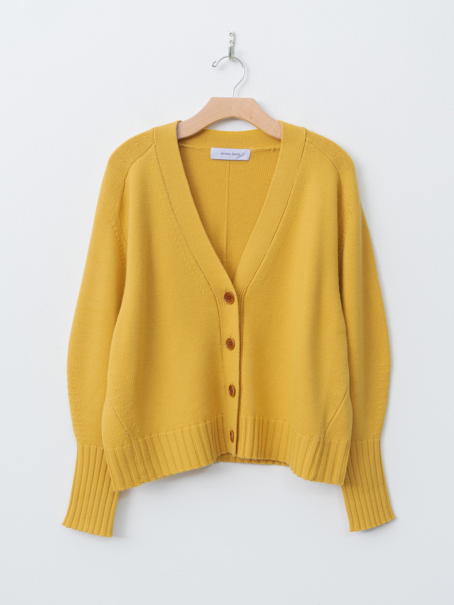 Namu Shop - Sayaka Davis Balloon Sleeve Cardigan - Golden Sun