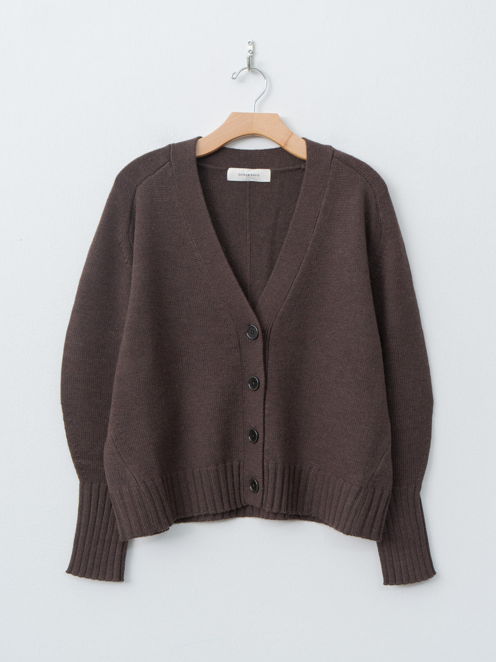 Namu Shop - Sayaka Davis Balloon Sleeve Cardigan - Wood