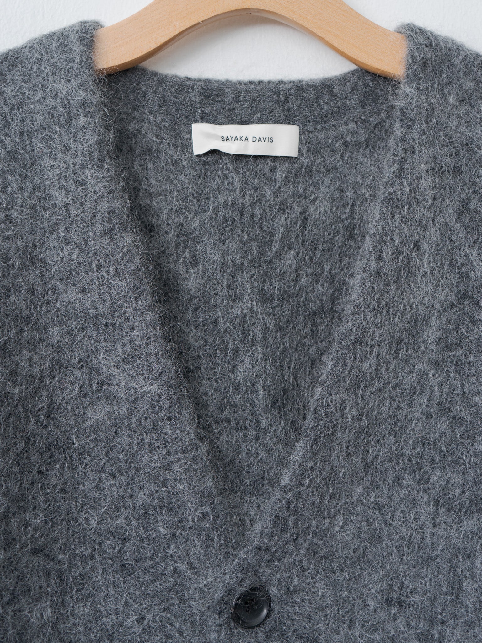 Namu Shop - Sayaka Davis Mohair Cardigan - Charcoal