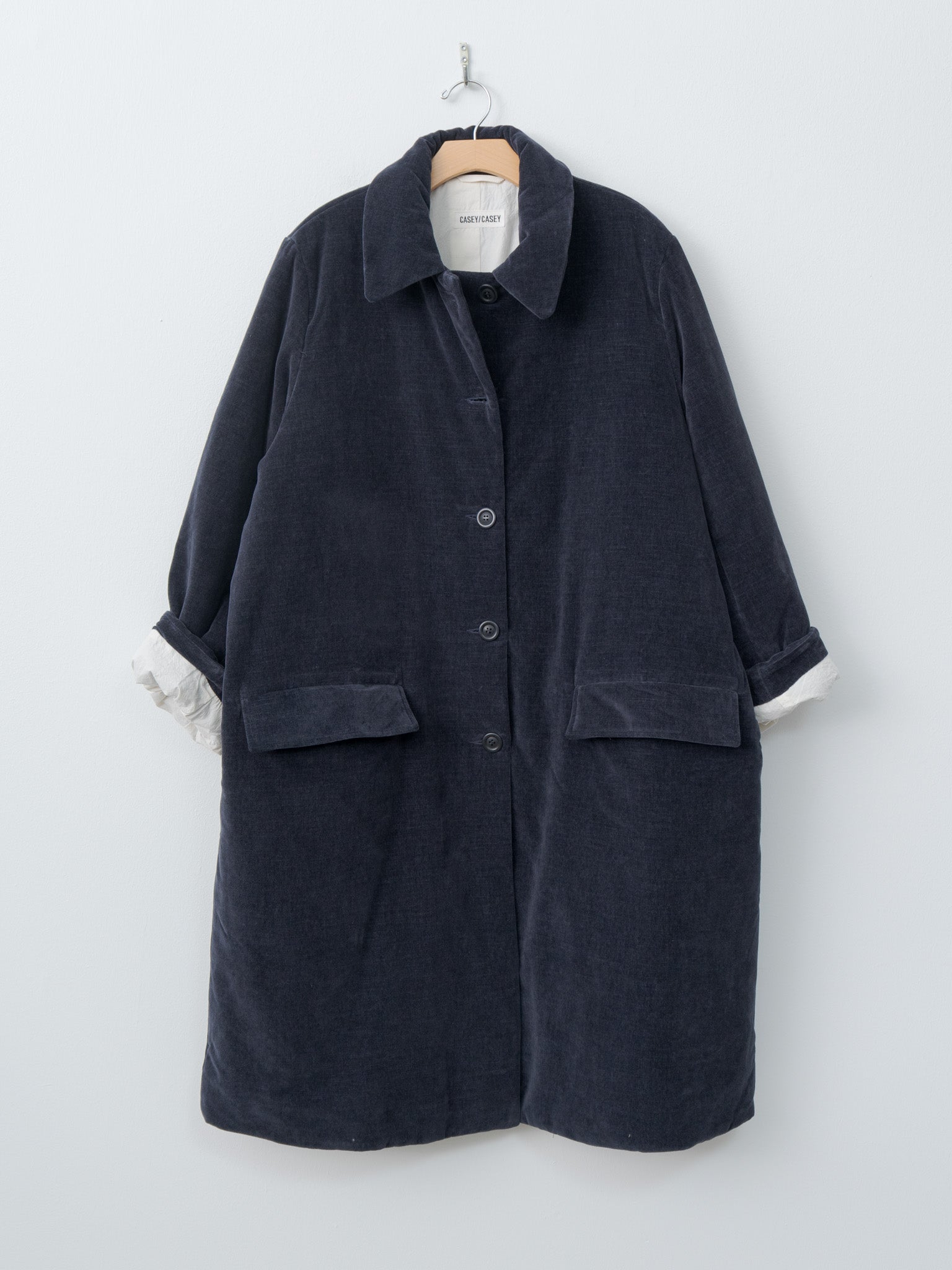 Namu Shop - Casey Casey Milu Coat L VELVET - Navy