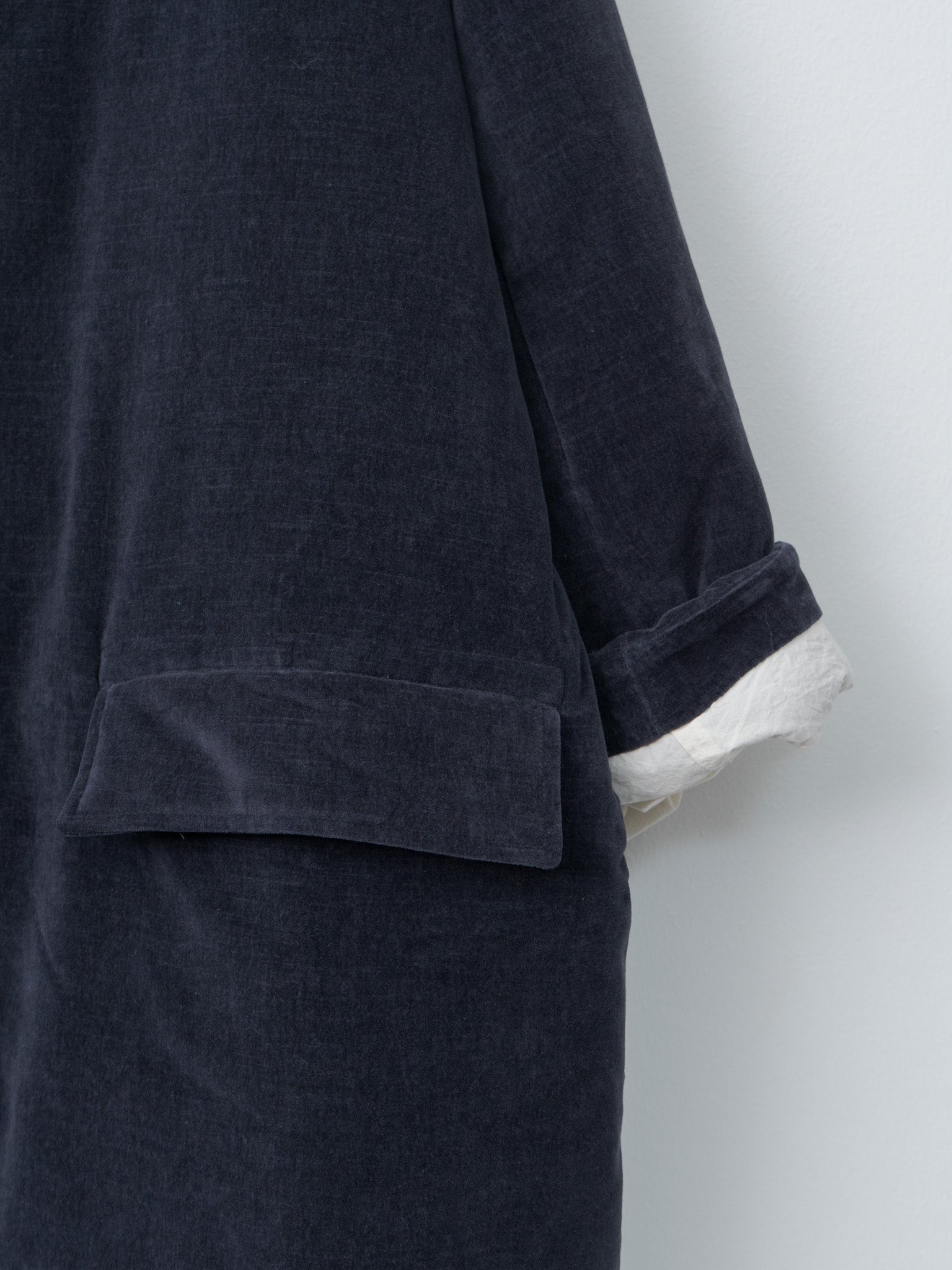 Namu Shop - Casey Casey Milu Coat L VELVET - Navy