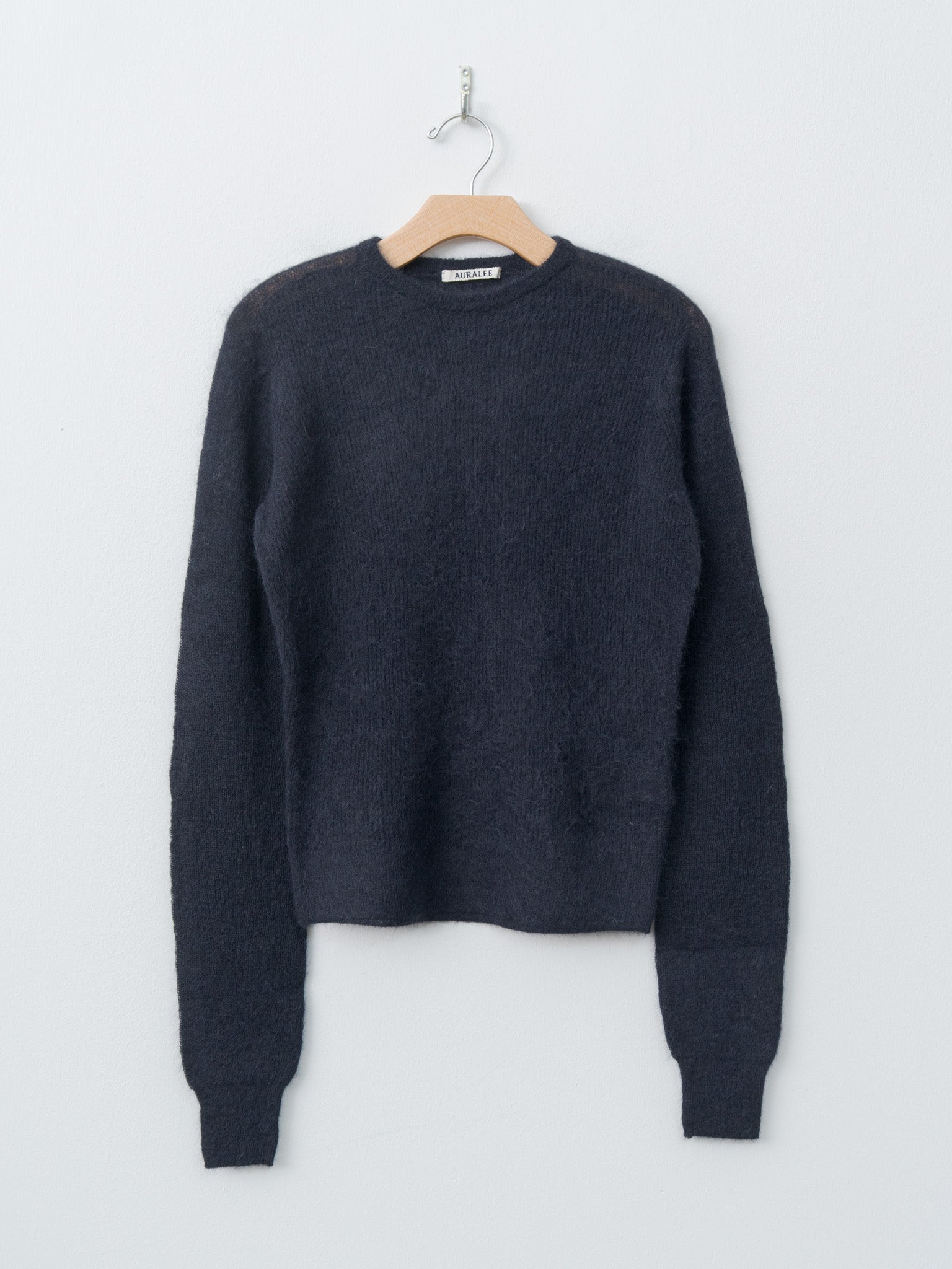 Namu Shop - Auralee Baby Suri Alpaca Sheer Knit P/O - Navy