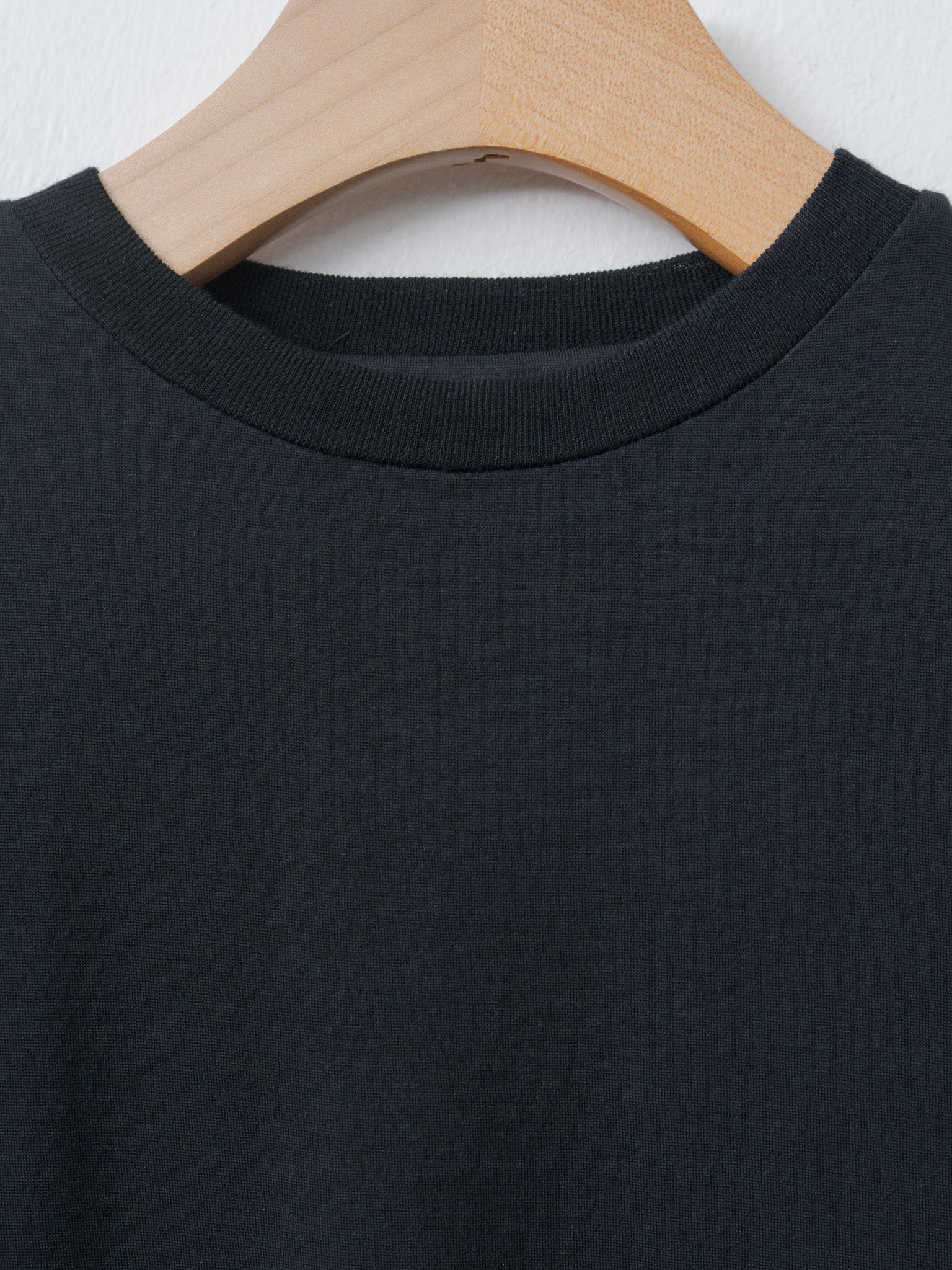 Namu Shop - Auralee Wool Soft Jersey L/S Tee - Black