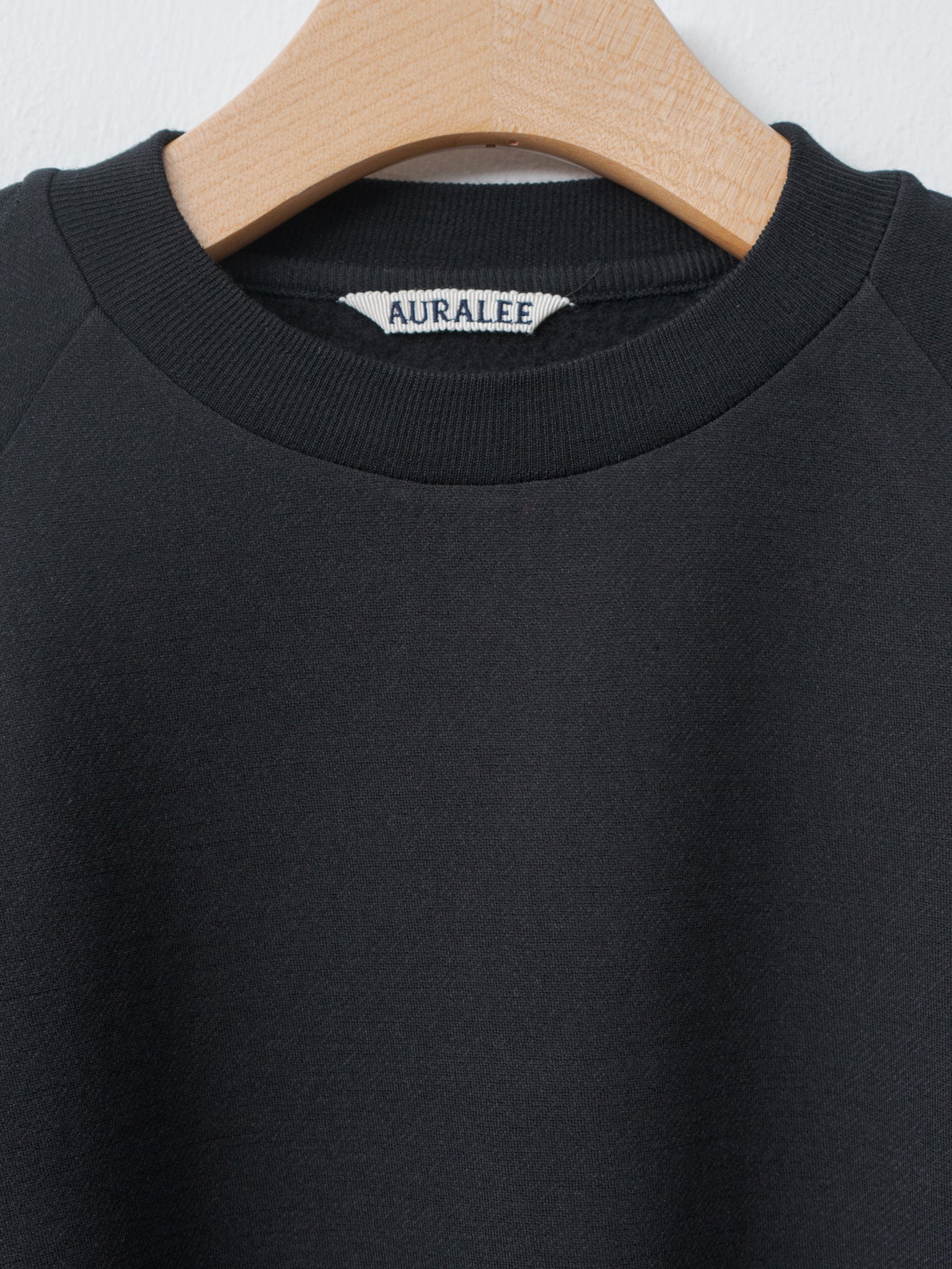 Namu Shop - Auralee Light Wool Sweat P/O - Black (Women's)