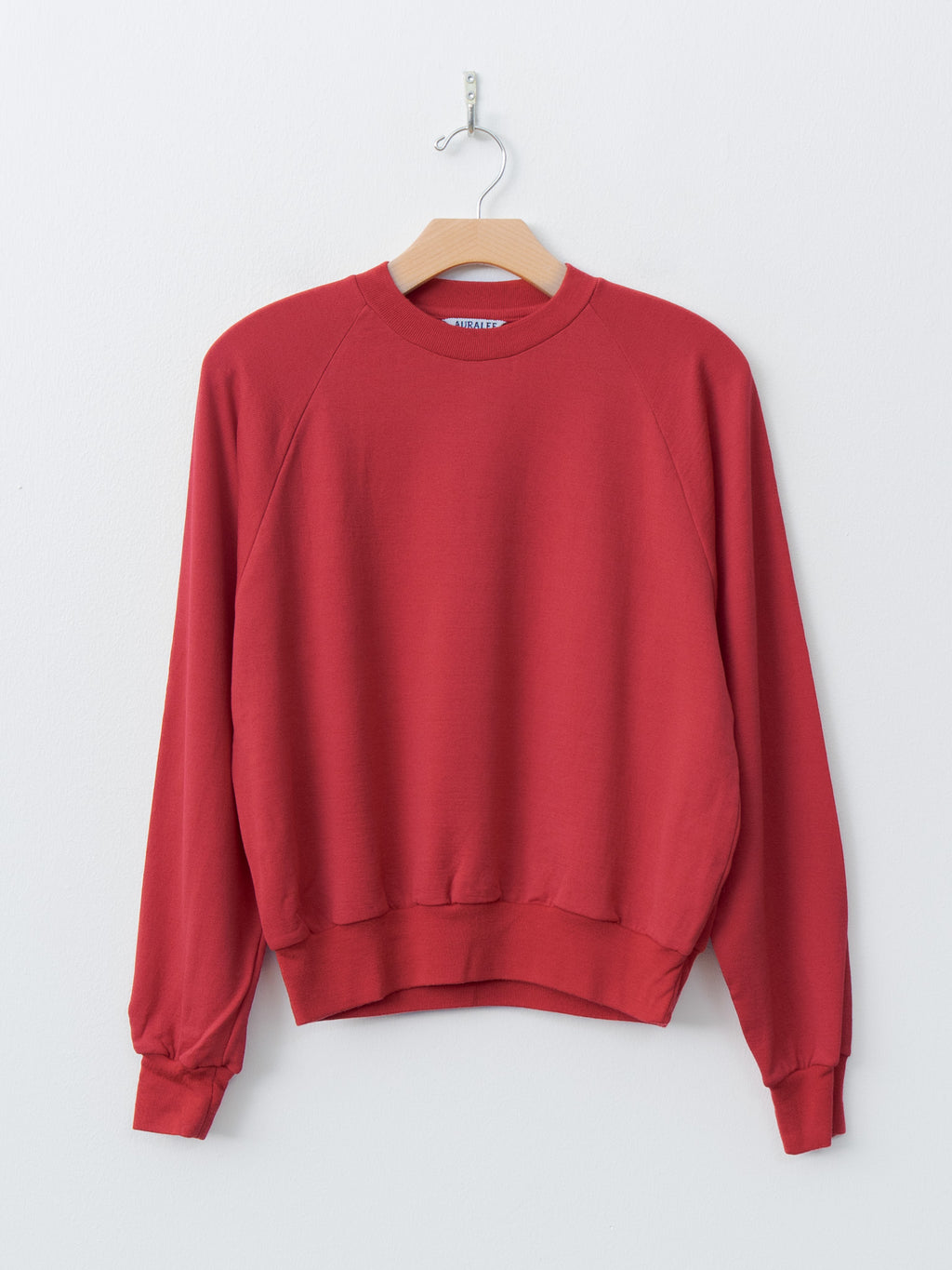 Namu Shop - Auralee Light Wool Sweat P/O - Red (women's)