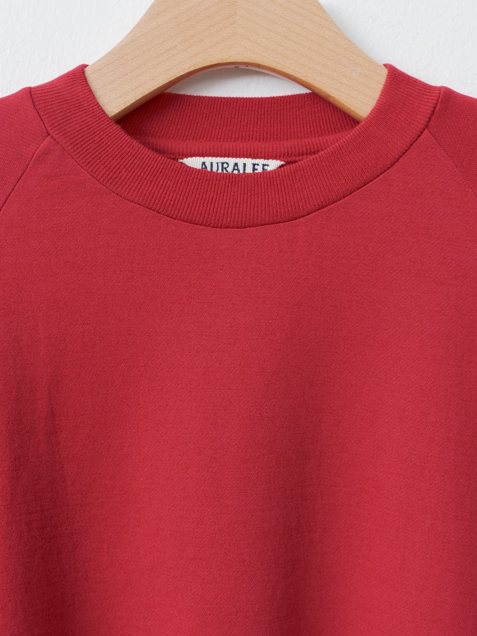 Namu Shop - Auralee Light Wool Sweat P/O - Red (women's)